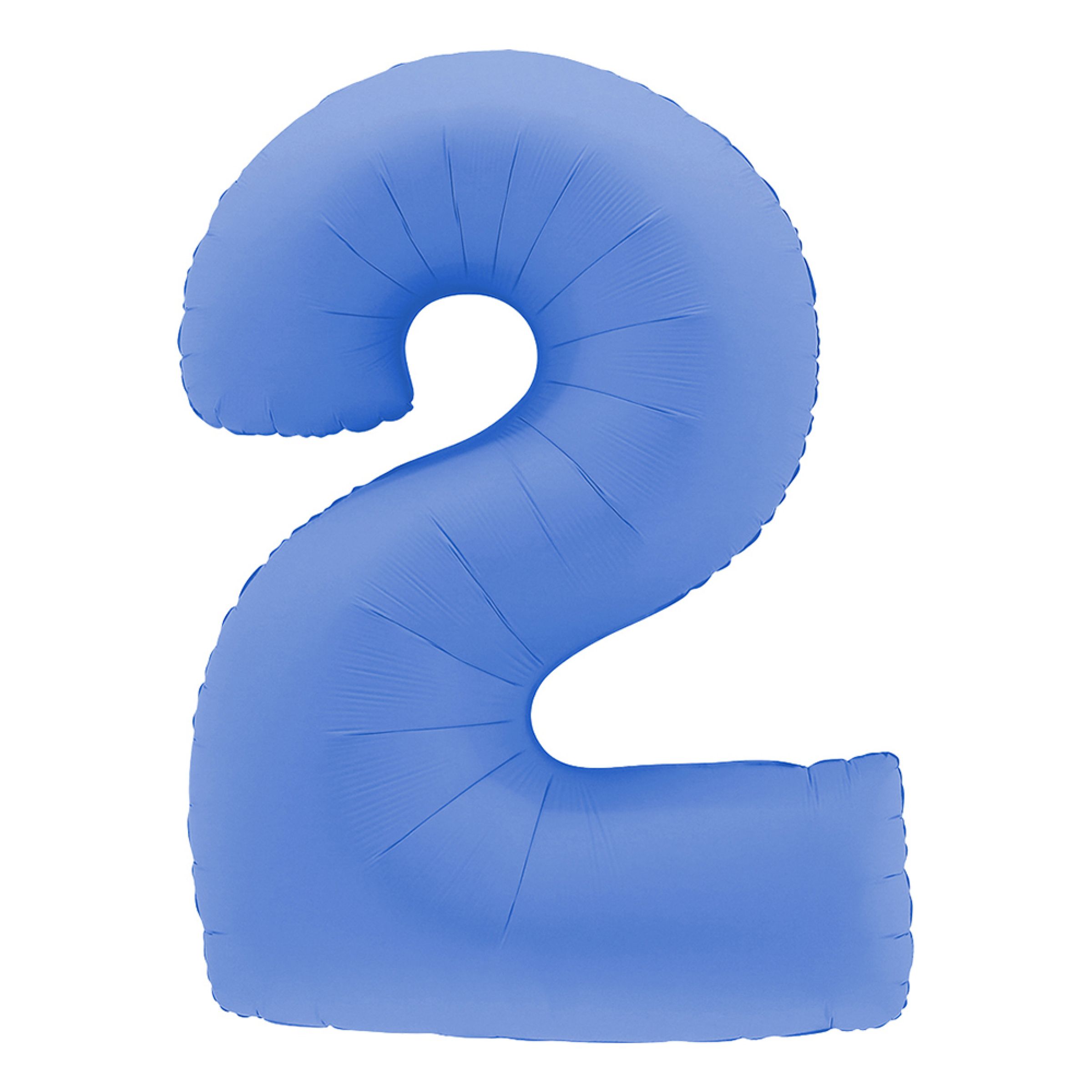 Sifferballong Lotus Blue - Siffra 2 | Hem - Festartiklar - Ballonger - Folieballonger | Pryloteket