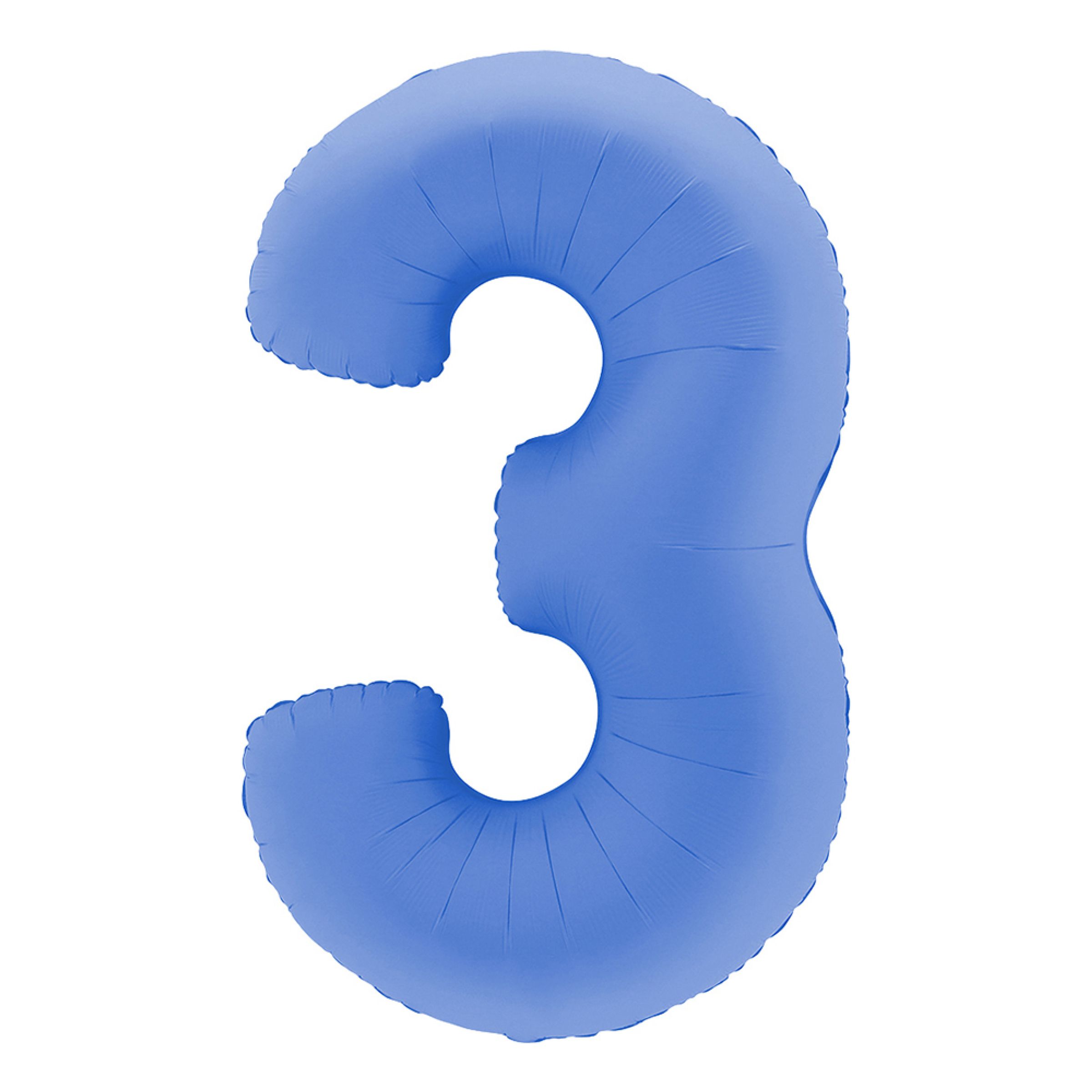 Sifferballong Lotus Blue - Siffra 3 | Hem - Festartiklar - Ballonger - Folieballonger | Pryloteket