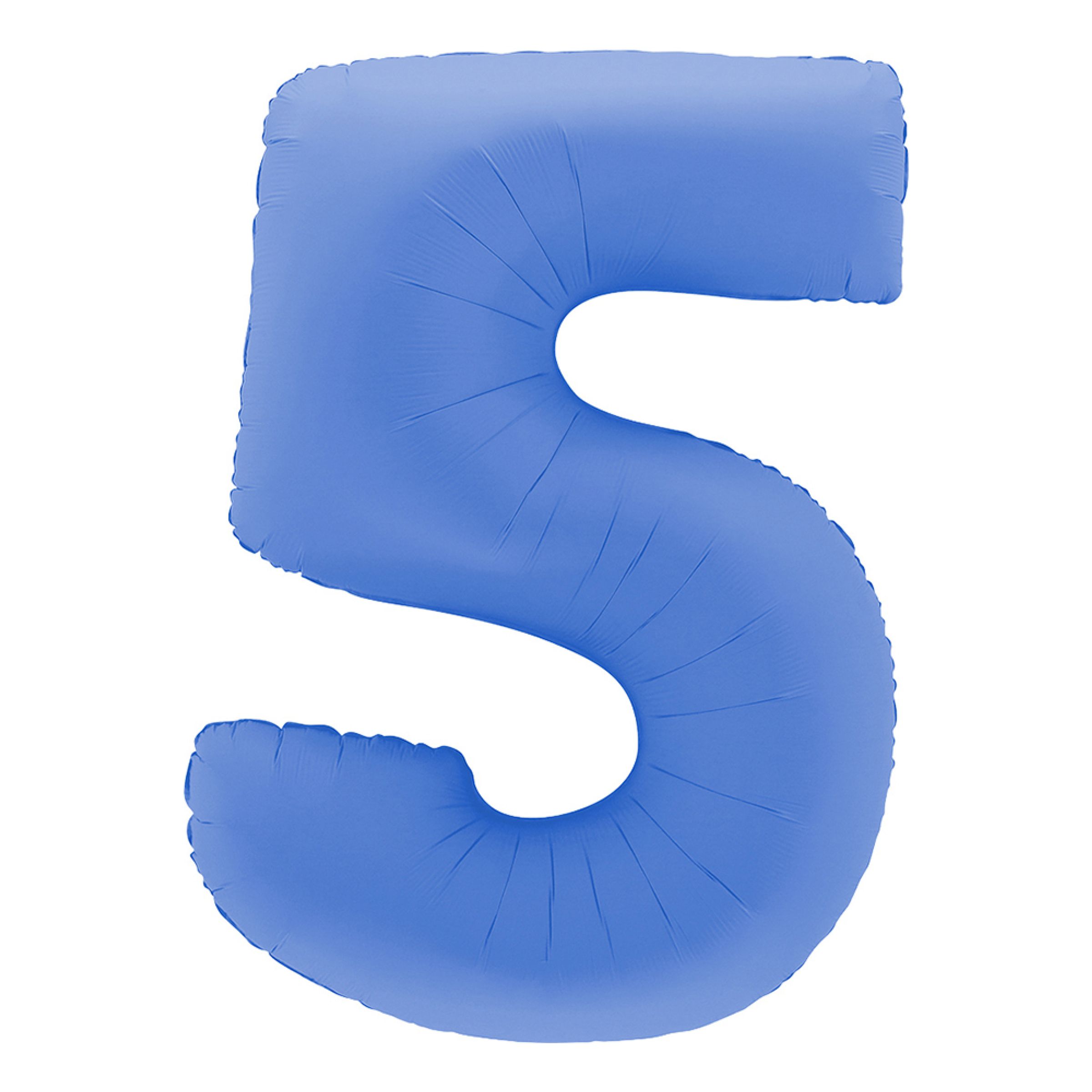 Sifferballong Lotus Blue - Siffra 5 | Hem - Festartiklar - Ballonger - Folieballonger | Pryloteket
