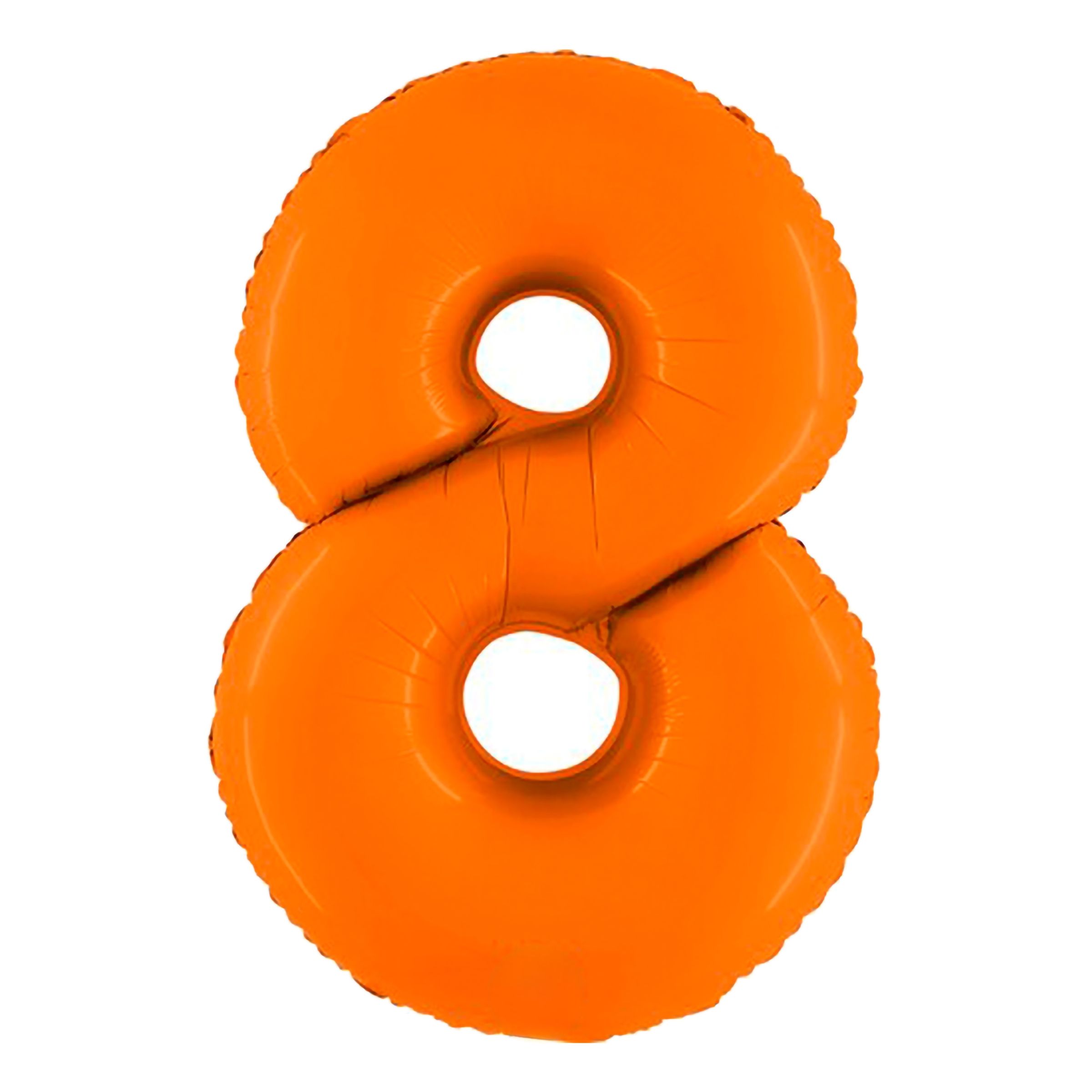 Sifferballong Matt Orange - Siffra 8 | Hem//Festartiklar//Ballonger//Folieballonger | PartyOutlet