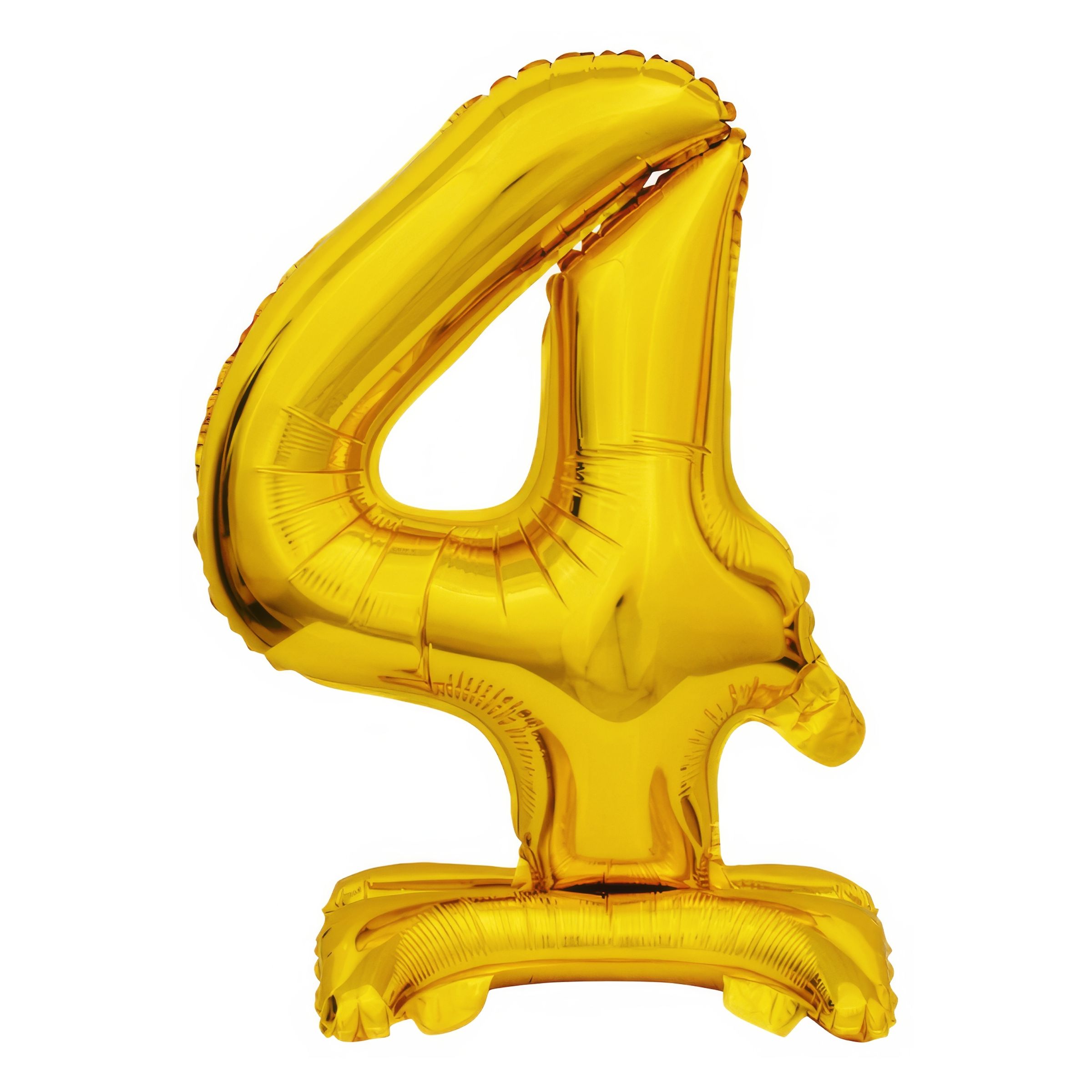 Läs mer om Sifferballong Mini på Ställning Guld - Siffra 4