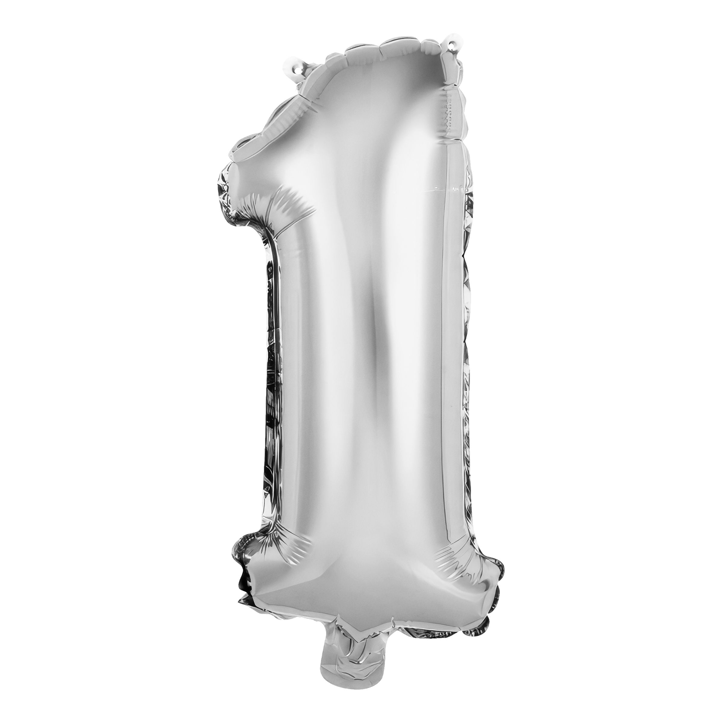 Sifferballong Mini Silver Metallic - Siffra 1