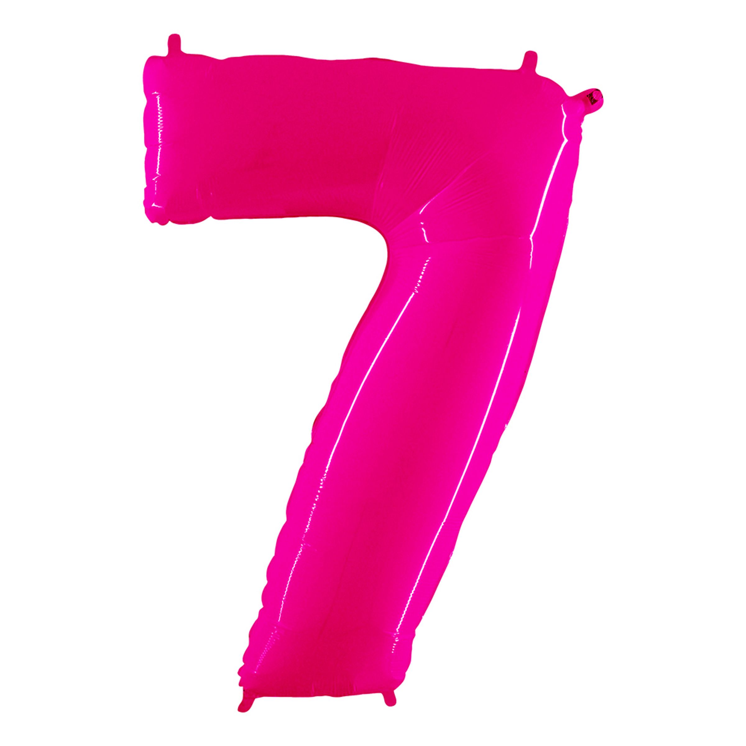 Läs mer om Sifferballong Neon Rosa - Siffra 7