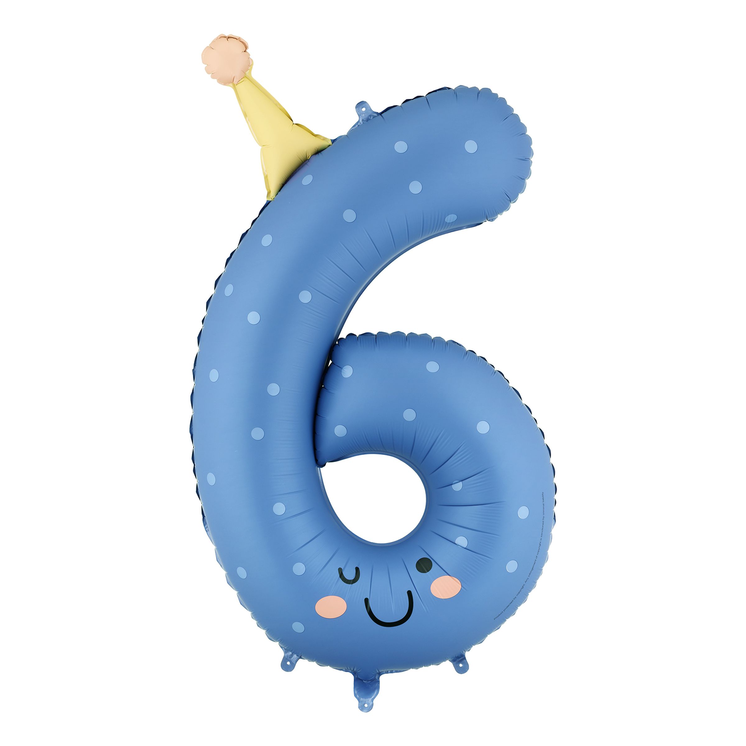 Sifferballong Partyhatt - Siffra 6 | Hem - Festartiklar - Ballonger - Folieballonger | Maskeradspecialisten