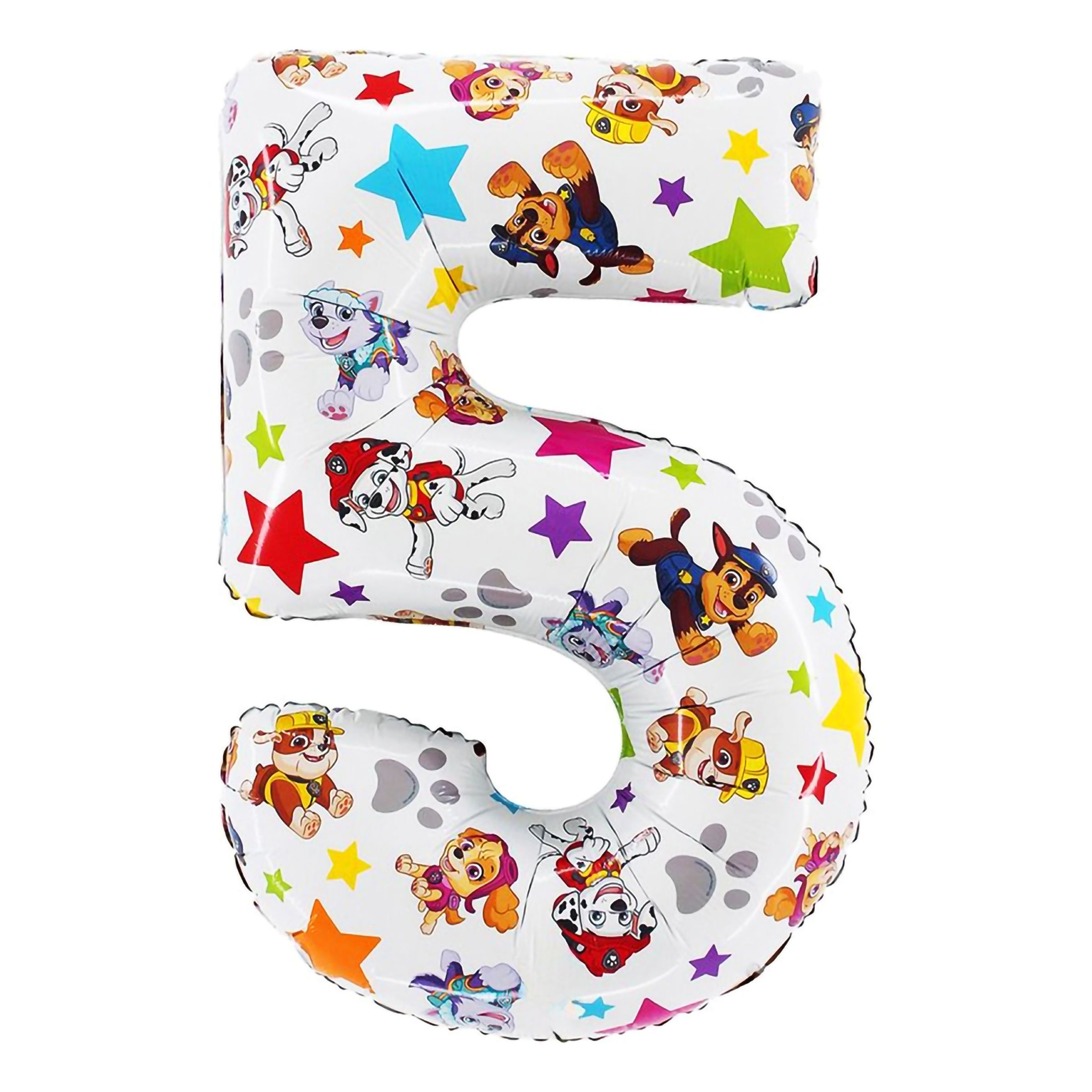 Sifferballong Paw Patrol - Siffra 5 | Hem//Festartiklar//Ballonger//Folieballonger | PartyOutlet