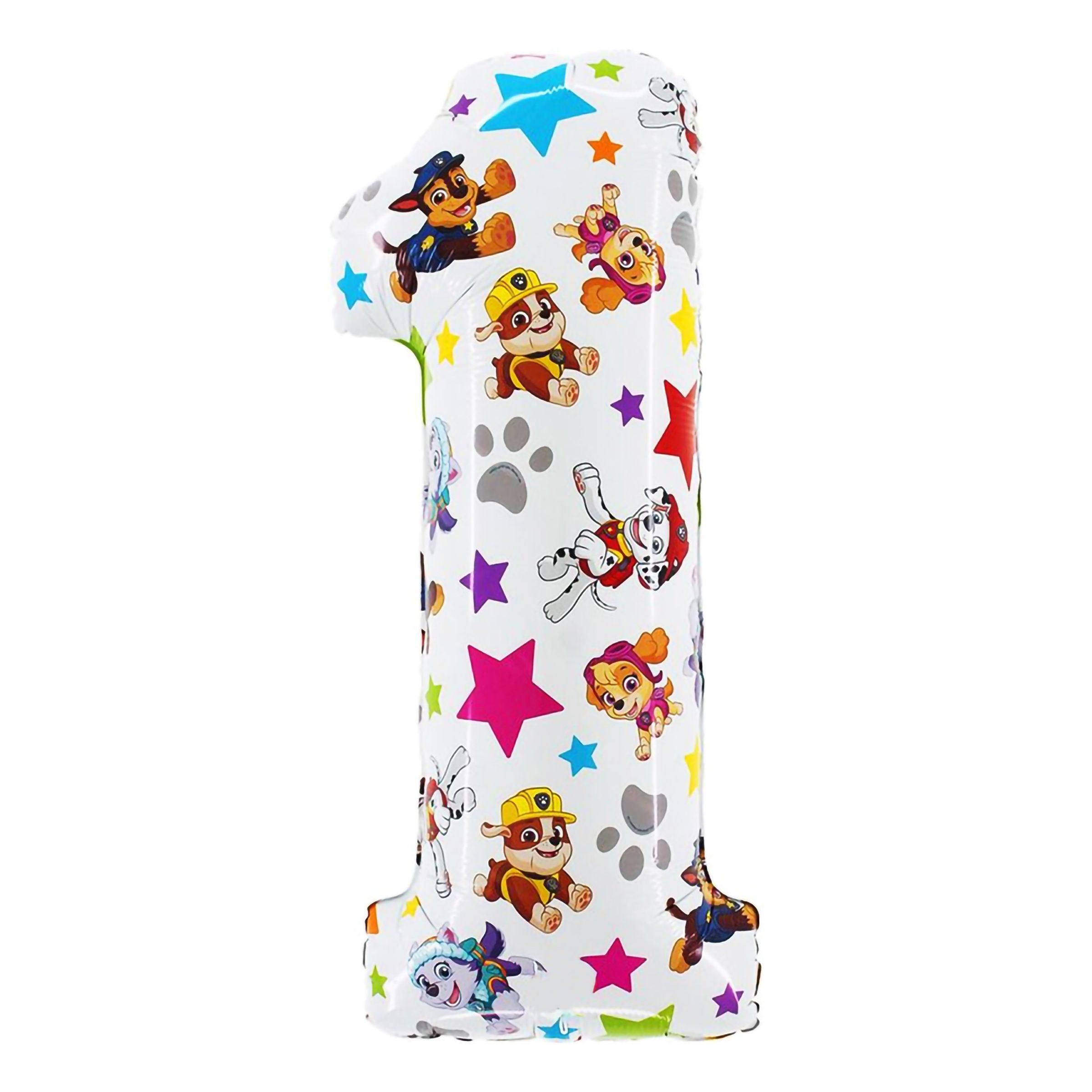 Sifferballong Paw Patrol - Siffra 1 | Hem//Festartiklar//Ballonger//Folieballonger | PartyOutlet