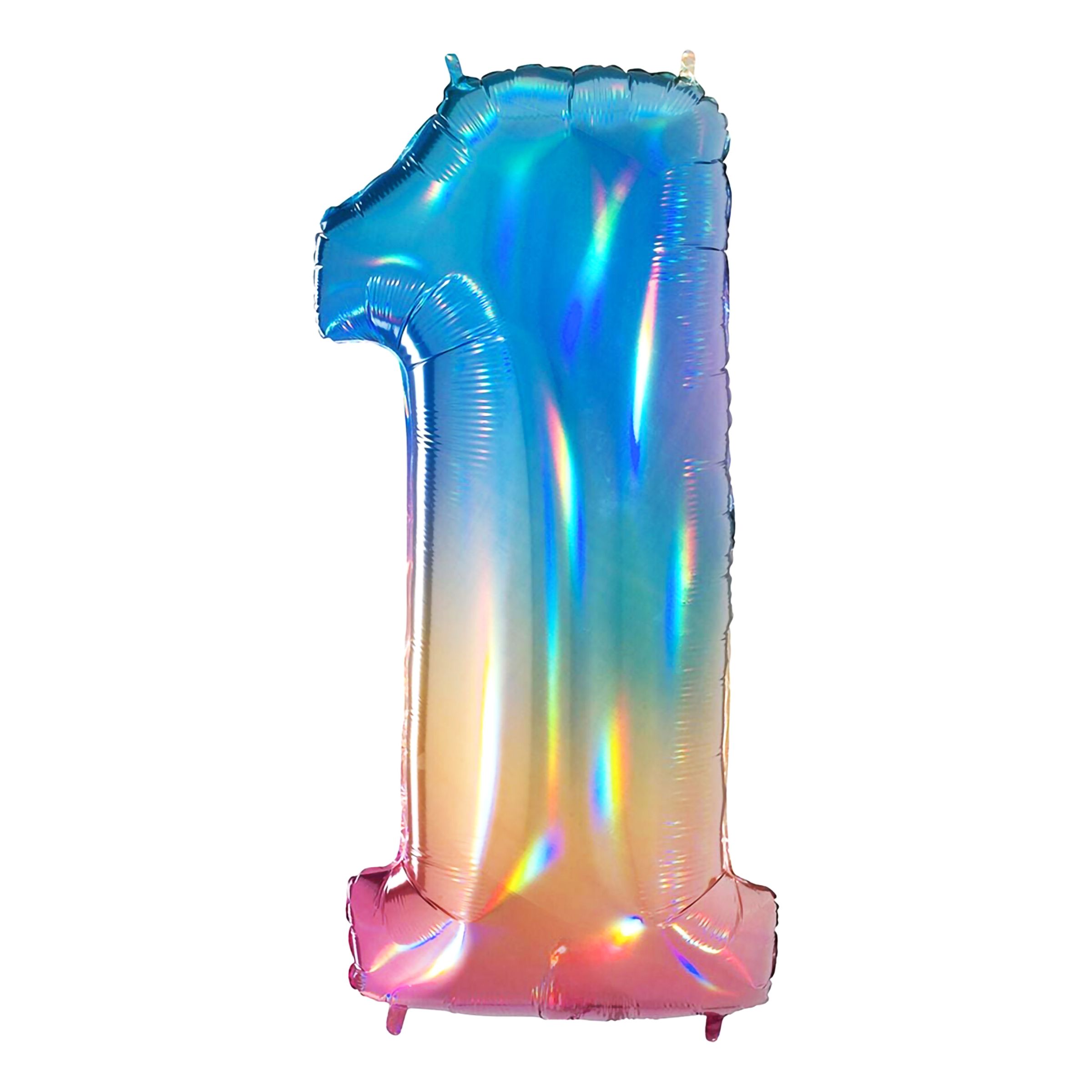 Sifferballong Regnbåge Mönster - Siffra 1 | Hem - Festartiklar - Ballonger - Folieballonger | Pryloteket