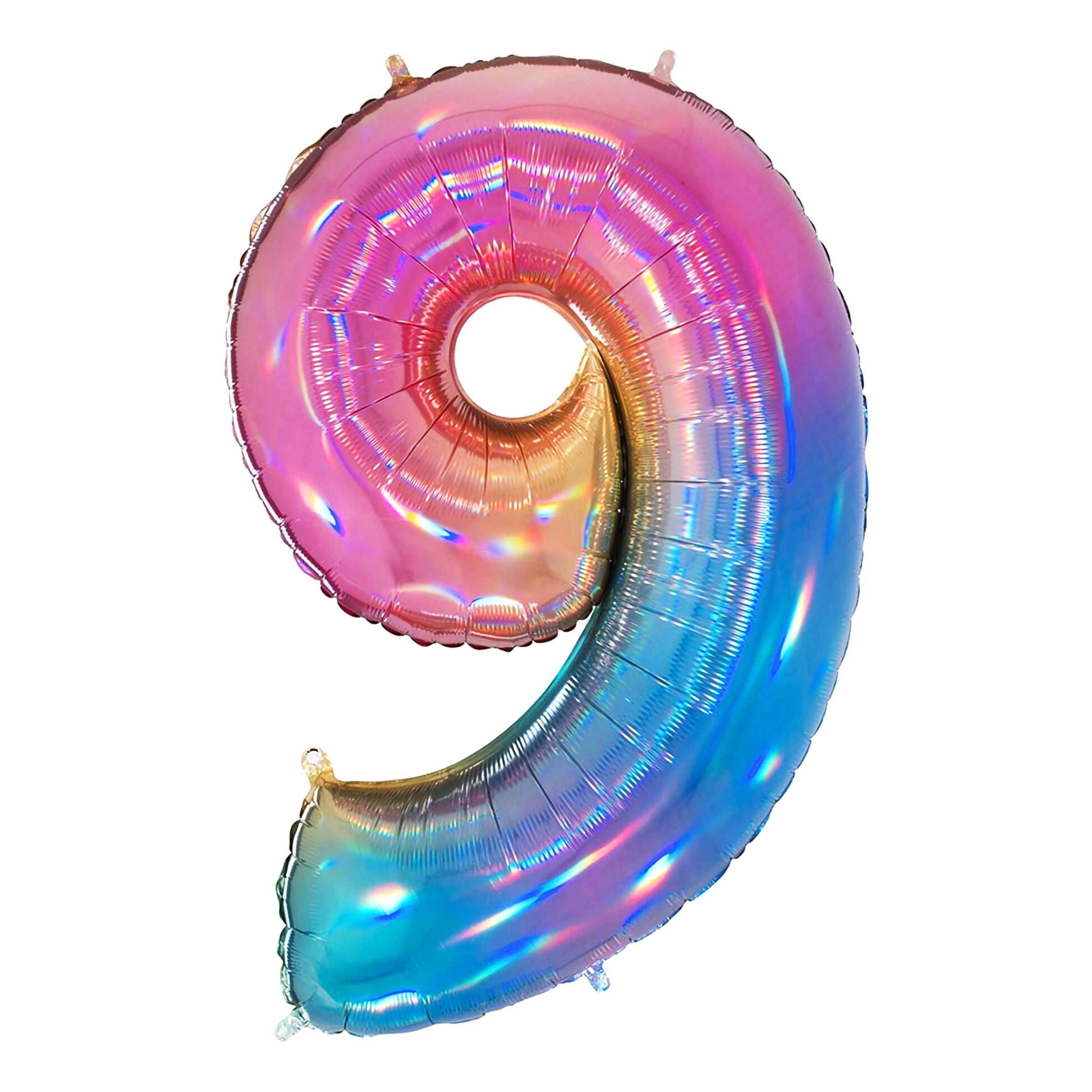 Sifferballong Regnbåge Mönster - Siffra 9 | Hem - Festartiklar - Ballonger - Folieballonger | Pryloteket