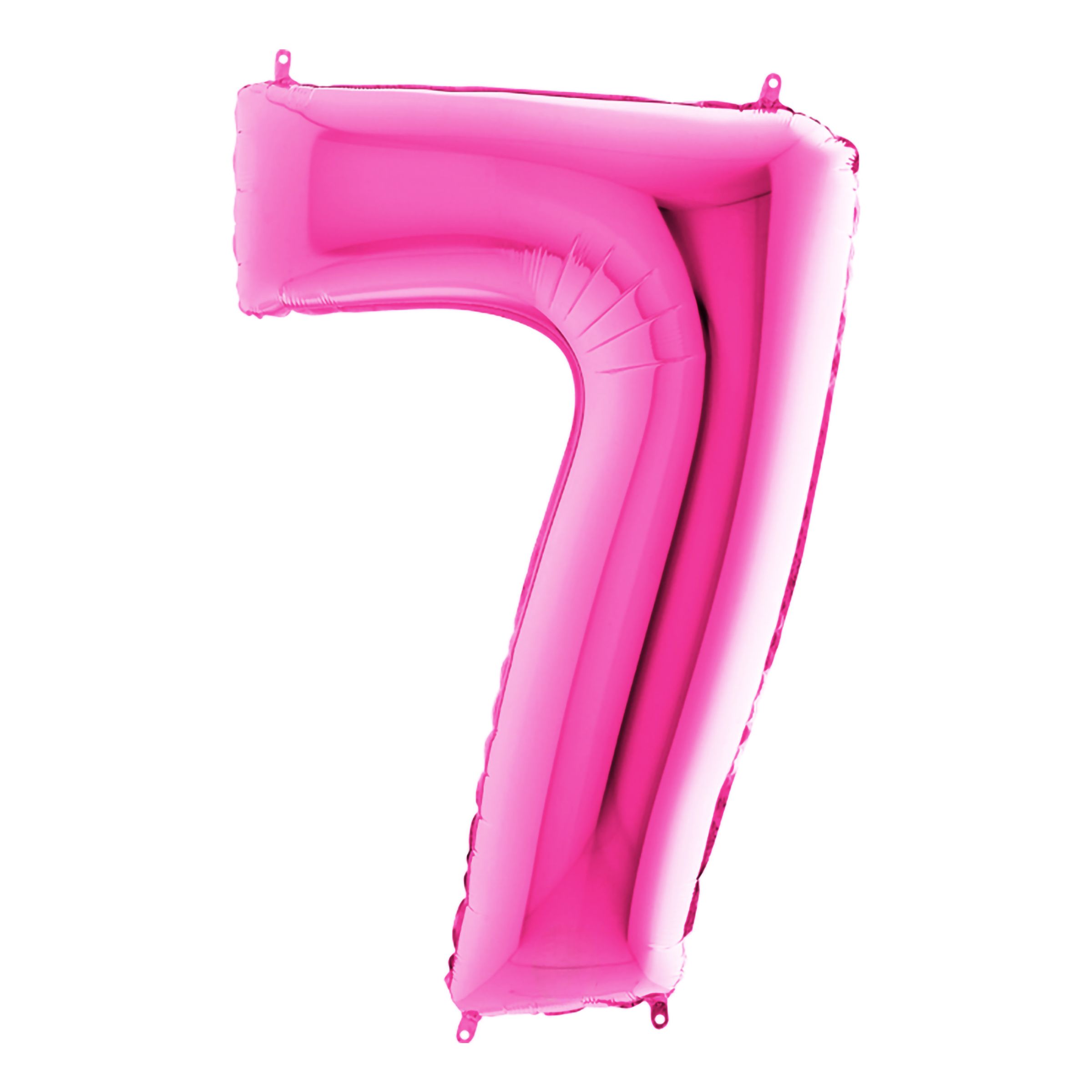 Sifferballong Rosa Metallic - Siffra 7 | Hem - Festartiklar - Ballonger - Folieballonger | Pryloteket