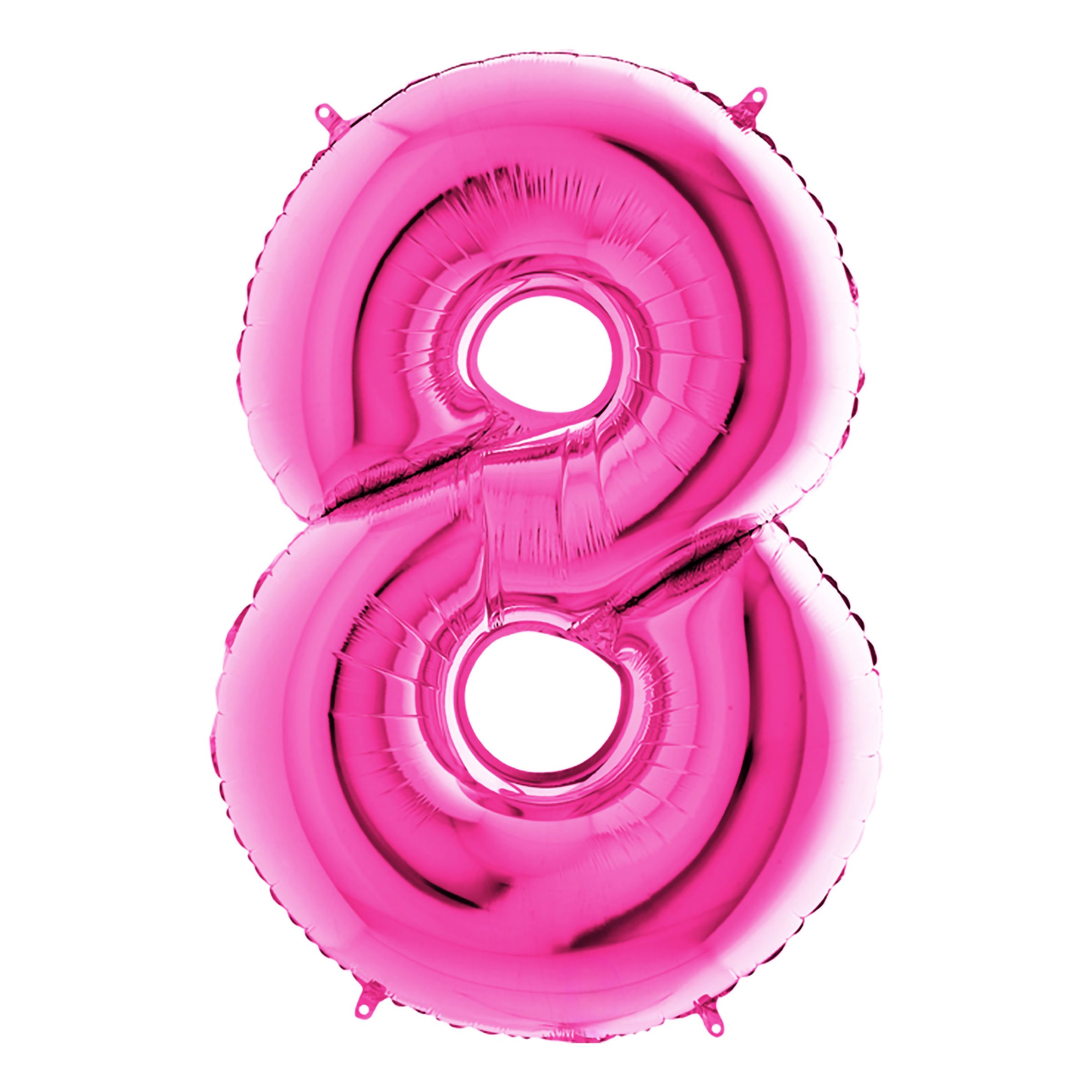 Sifferballong Rosa Metallic - Siffra 8 | Hem - Festartiklar - Ballonger - Folieballonger | Pryloteket