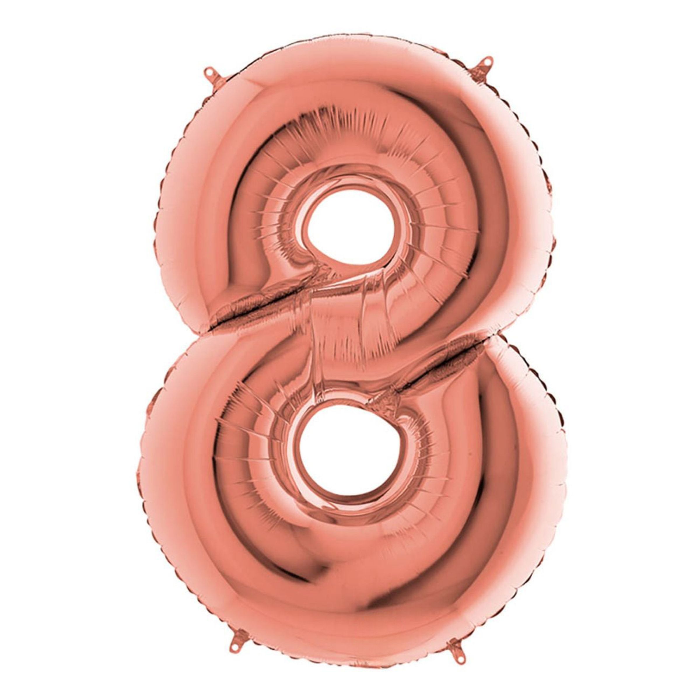 Sifferballong Roséguld Metallic - Siffra 8 | Hem - Festartiklar - Ballonger - Folieballonger | Pryloteket