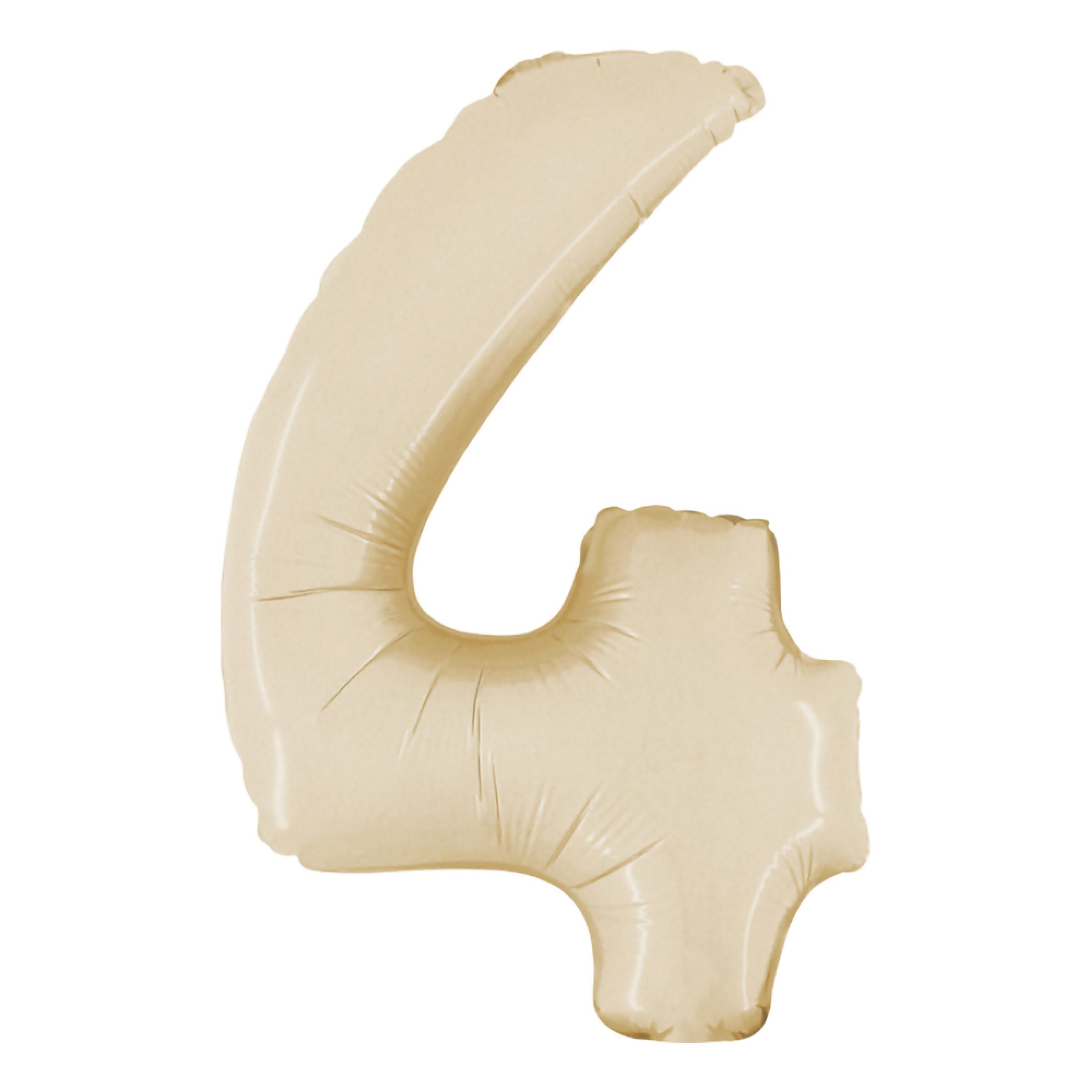 Sifferballong Satin Cream - Siffra 4 | Hem - Festartiklar - Ballonger - Folieballonger | Pryloteket
