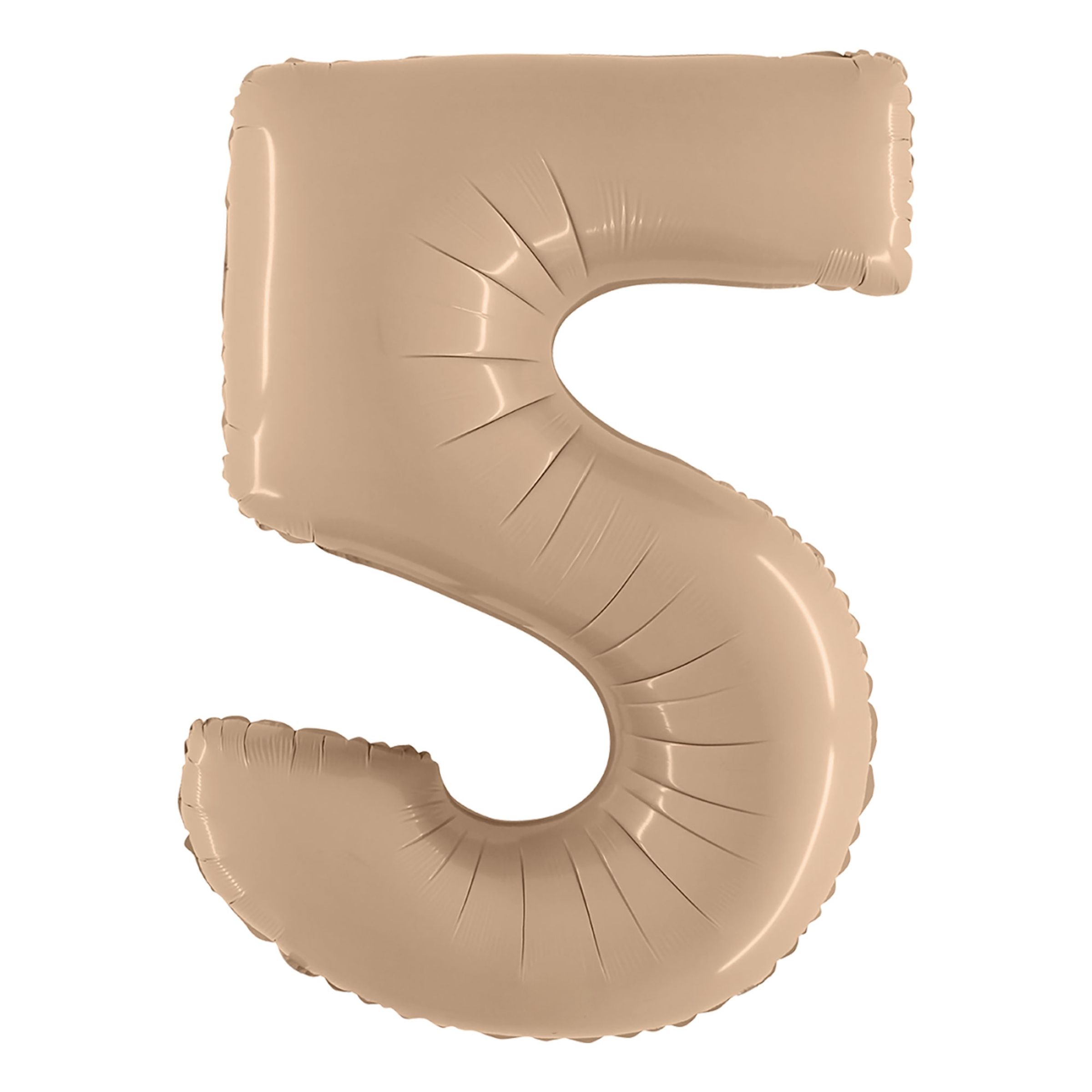 Sifferballong Satin Nude - Siffra 5 | Hem//Festartiklar//Ballonger//Folieballonger | PartyOutlet