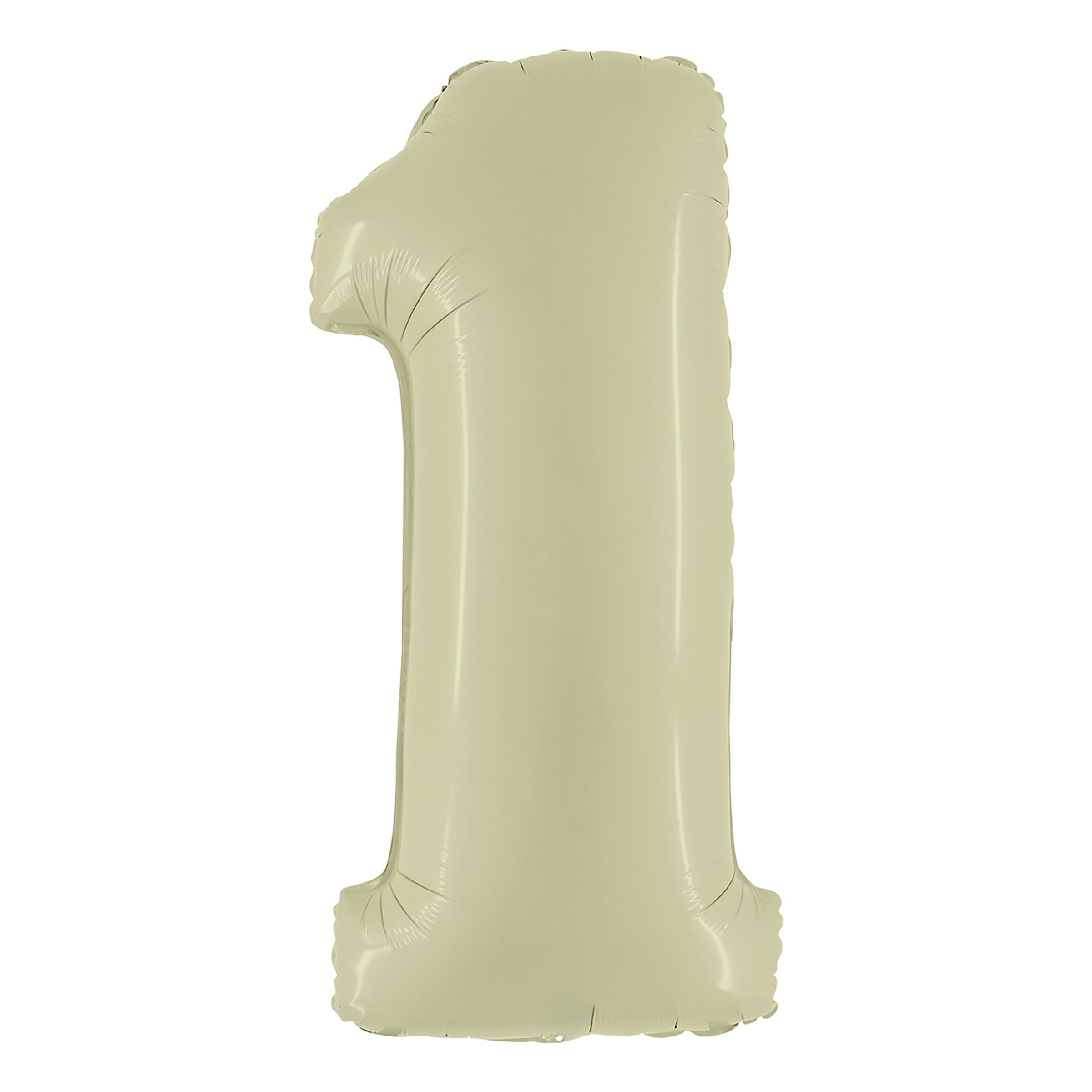 Sifferballong Satin Olive Green - Siffra 1