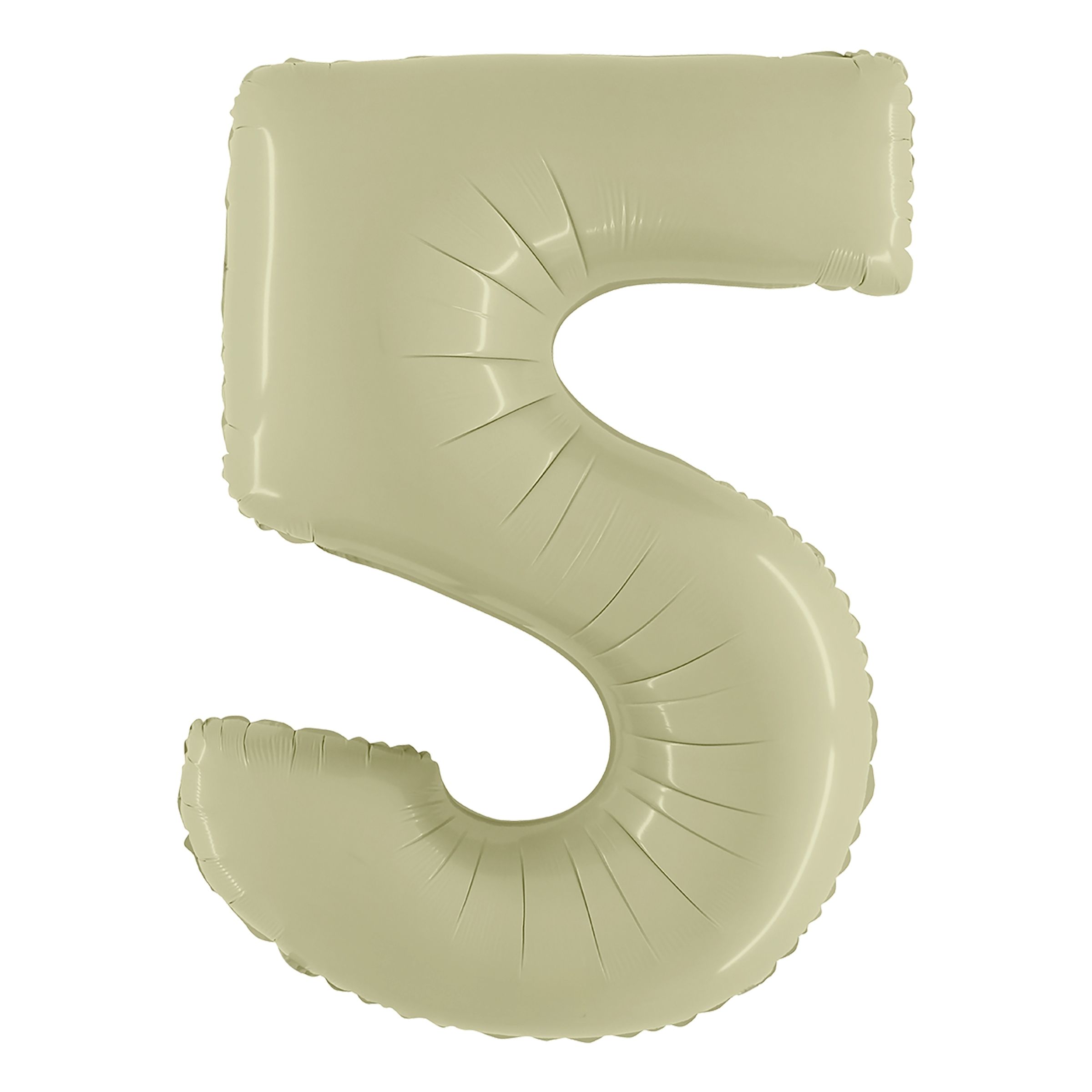 Sifferballong Satin Olive Green - Siffra 5