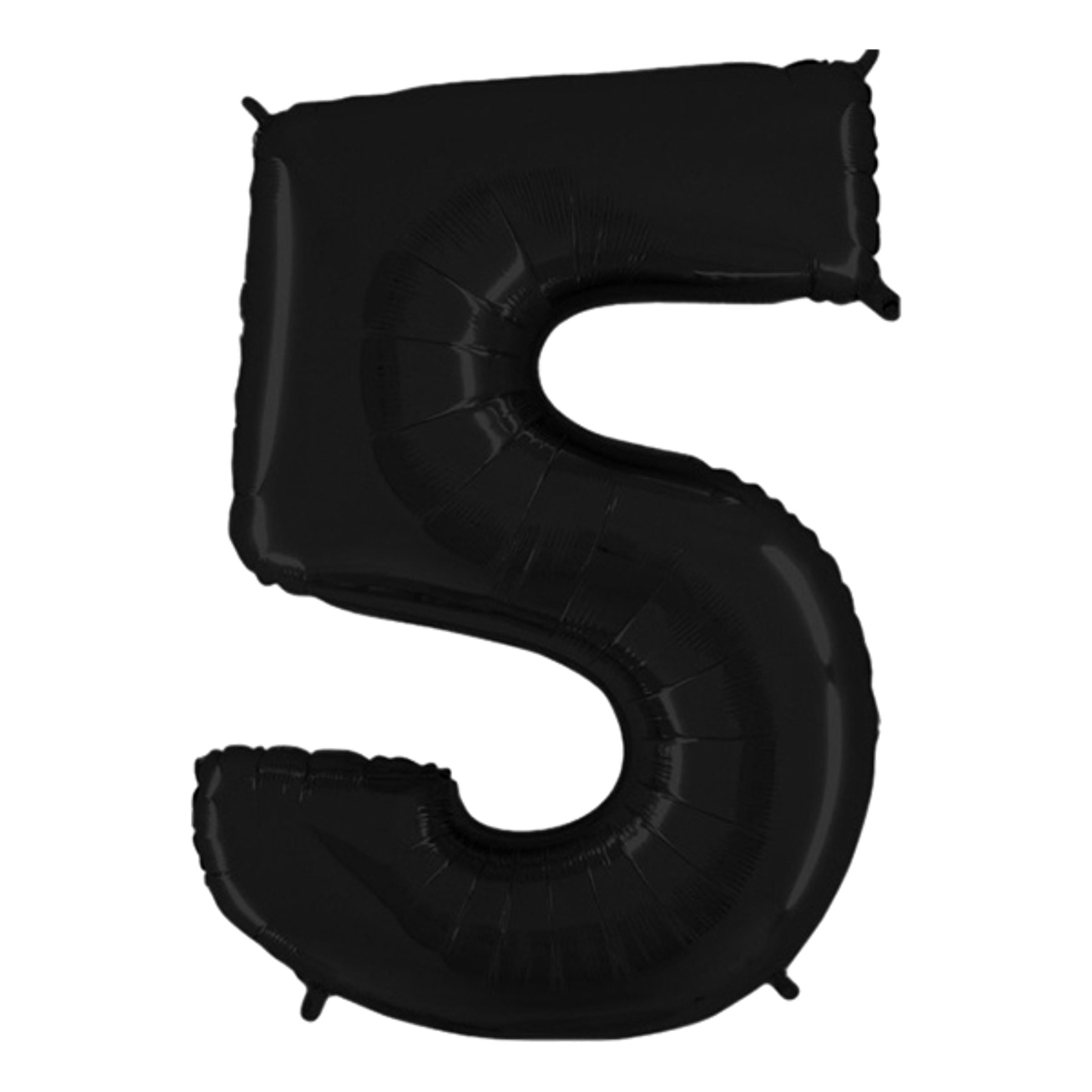 Sifferballong Svart - Siffra 5