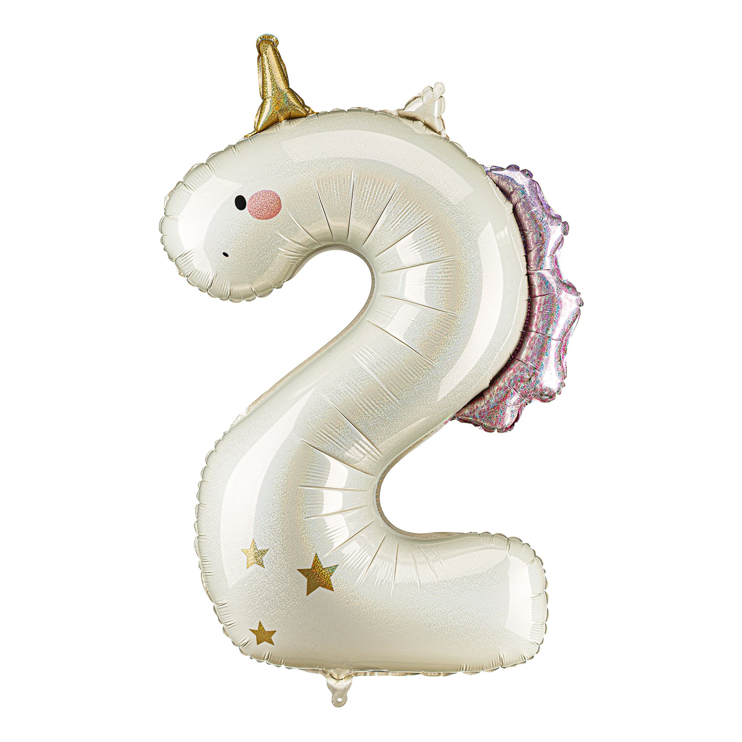 Sifferballong Unicorn - Siffra 2 | Hem - Festartiklar - Ballonger - Folieballonger | Pryloteket