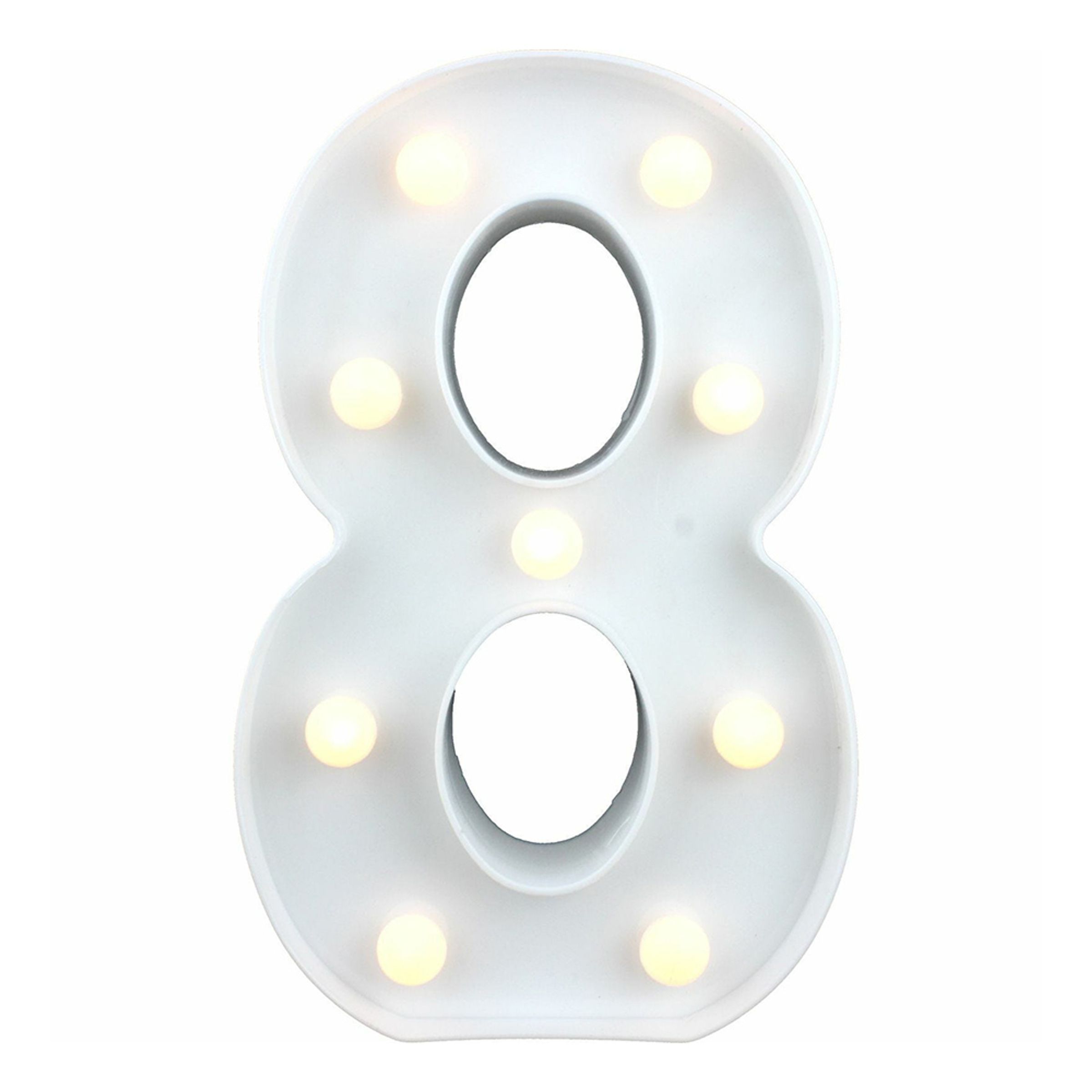 Läs mer om Siffra med LED-Belysning - Siffra 8