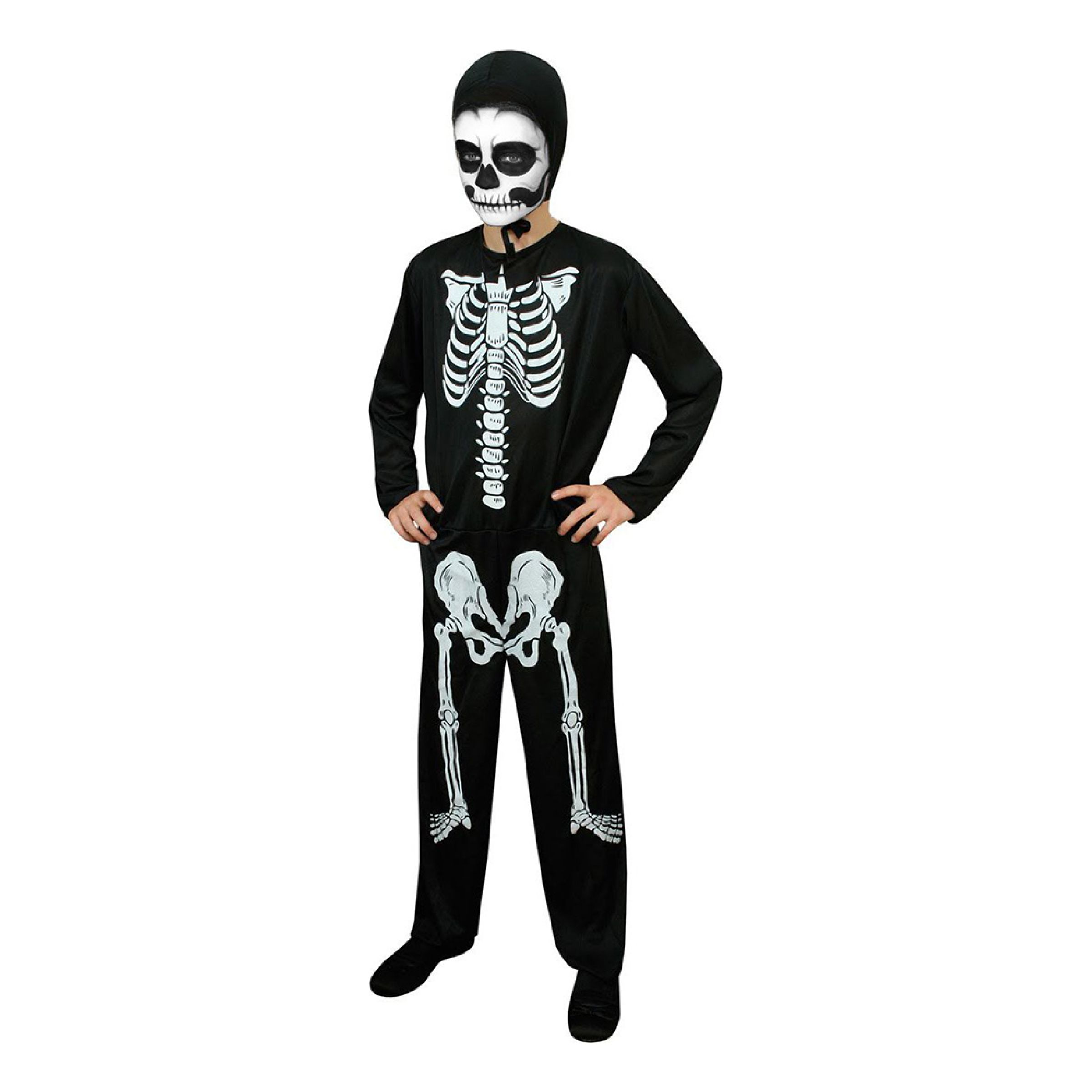 Skelett Barn Maskeraddräkt - Medium | Hem - Maskerad - Maskeraddräkter - Barndräkter | Maskeradspecialisten