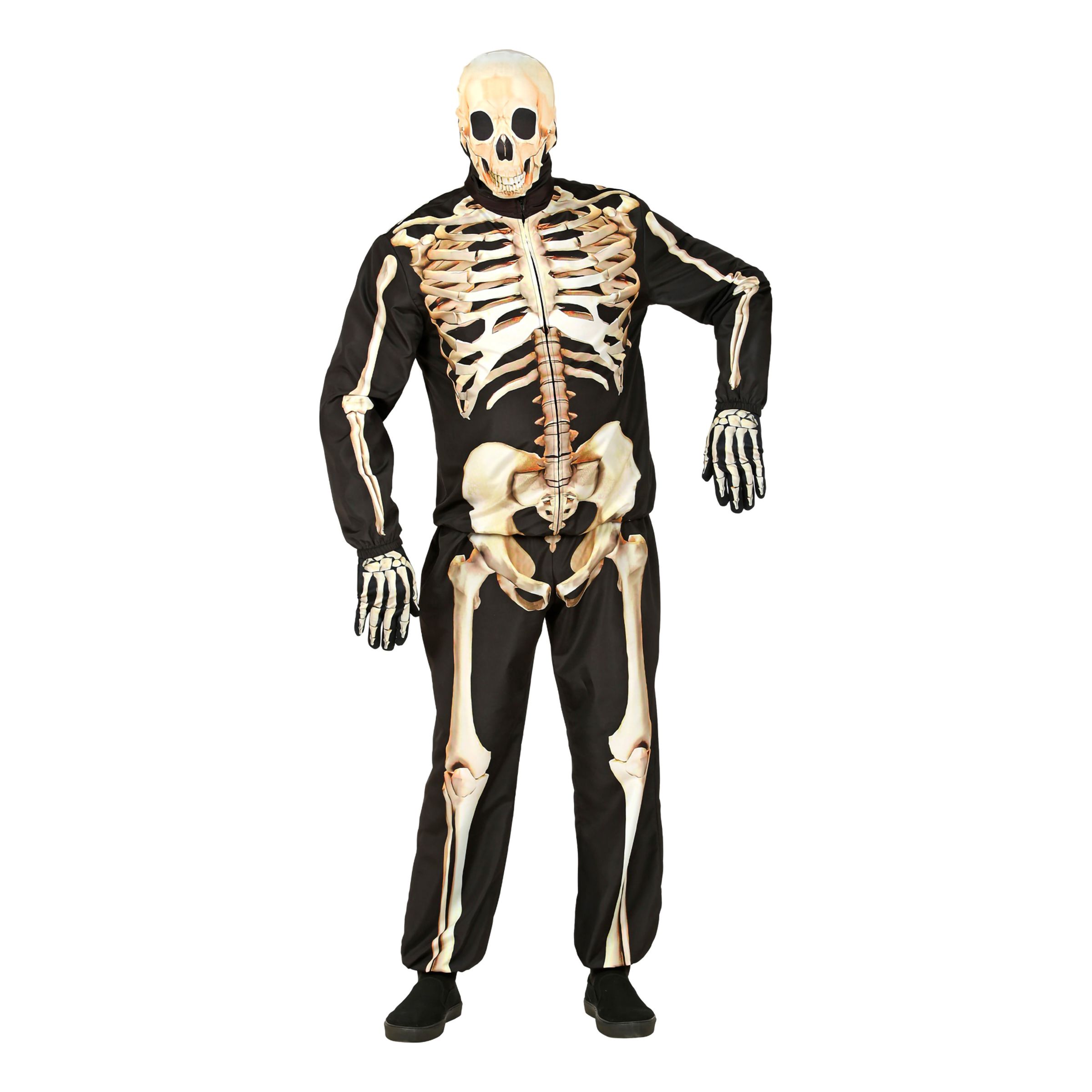Skelett Tracksuit Maskeraddräkt - Large | Hem - Maskerad - Maskeraddräkter - Herrdräkter | Party Outlet