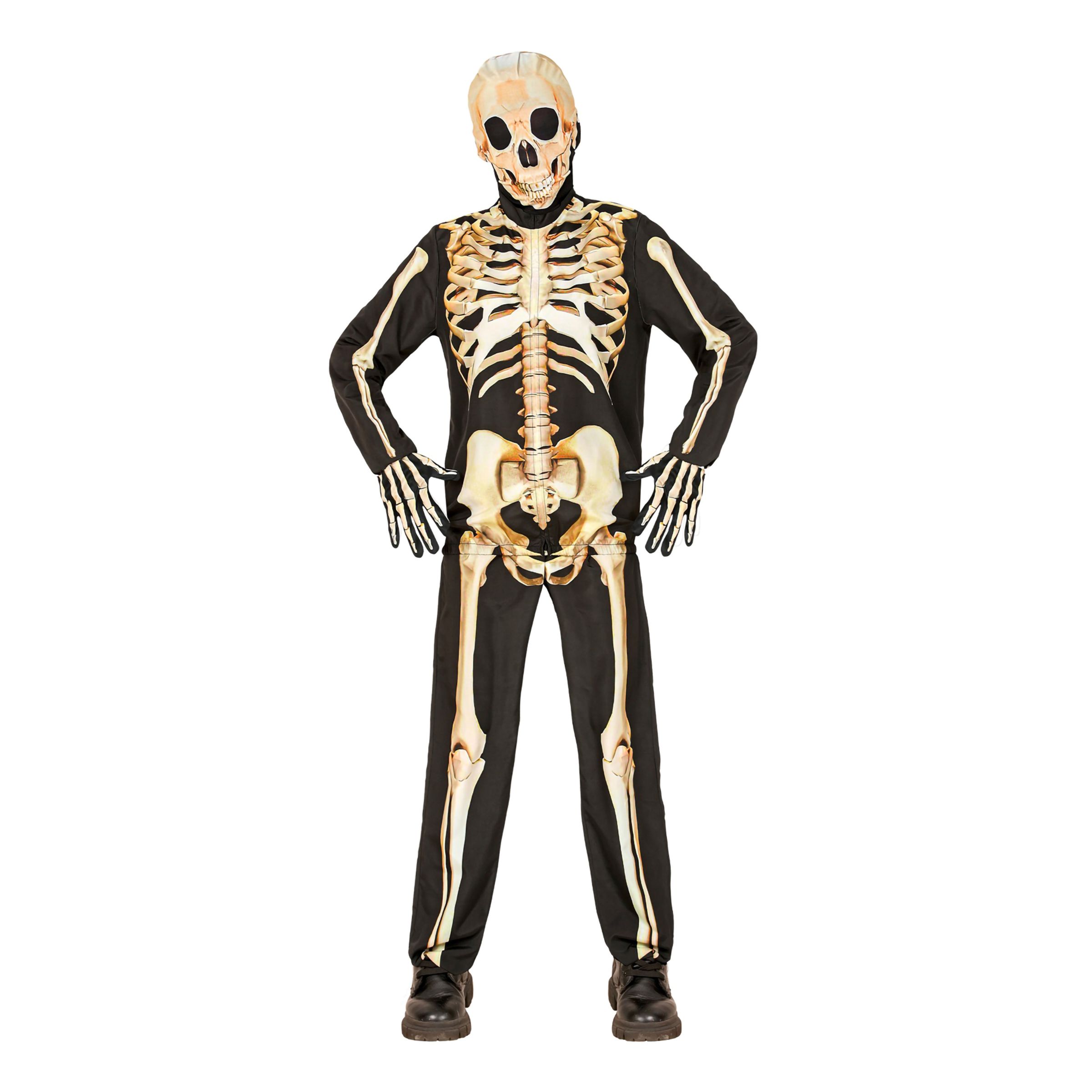 Skelett Tracksuit Barn Maskeraddräkt - Large | Hem - Maskerad - Maskeraddräkter - Barndräkter | Party Outlet