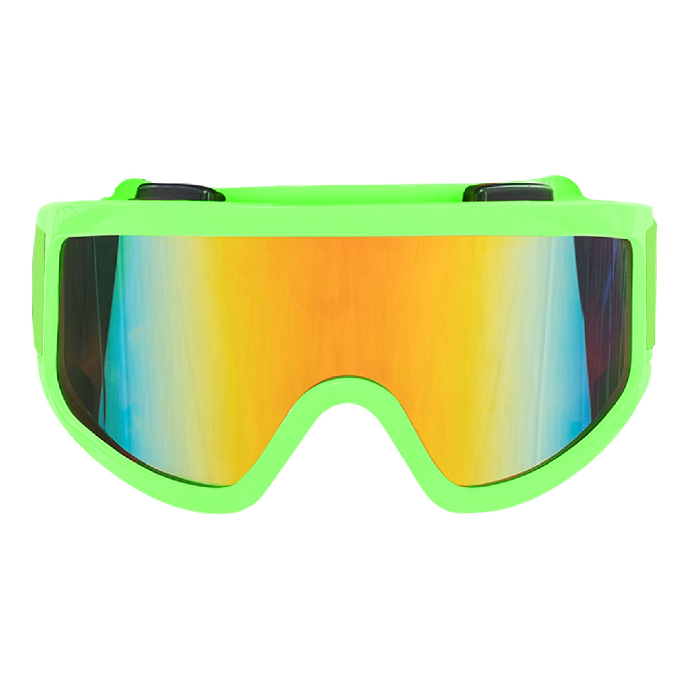 Skidglasögon Grön - One size | Hem - Maskerad - Tillbehör - Glasögon | Maskeradspecialisten