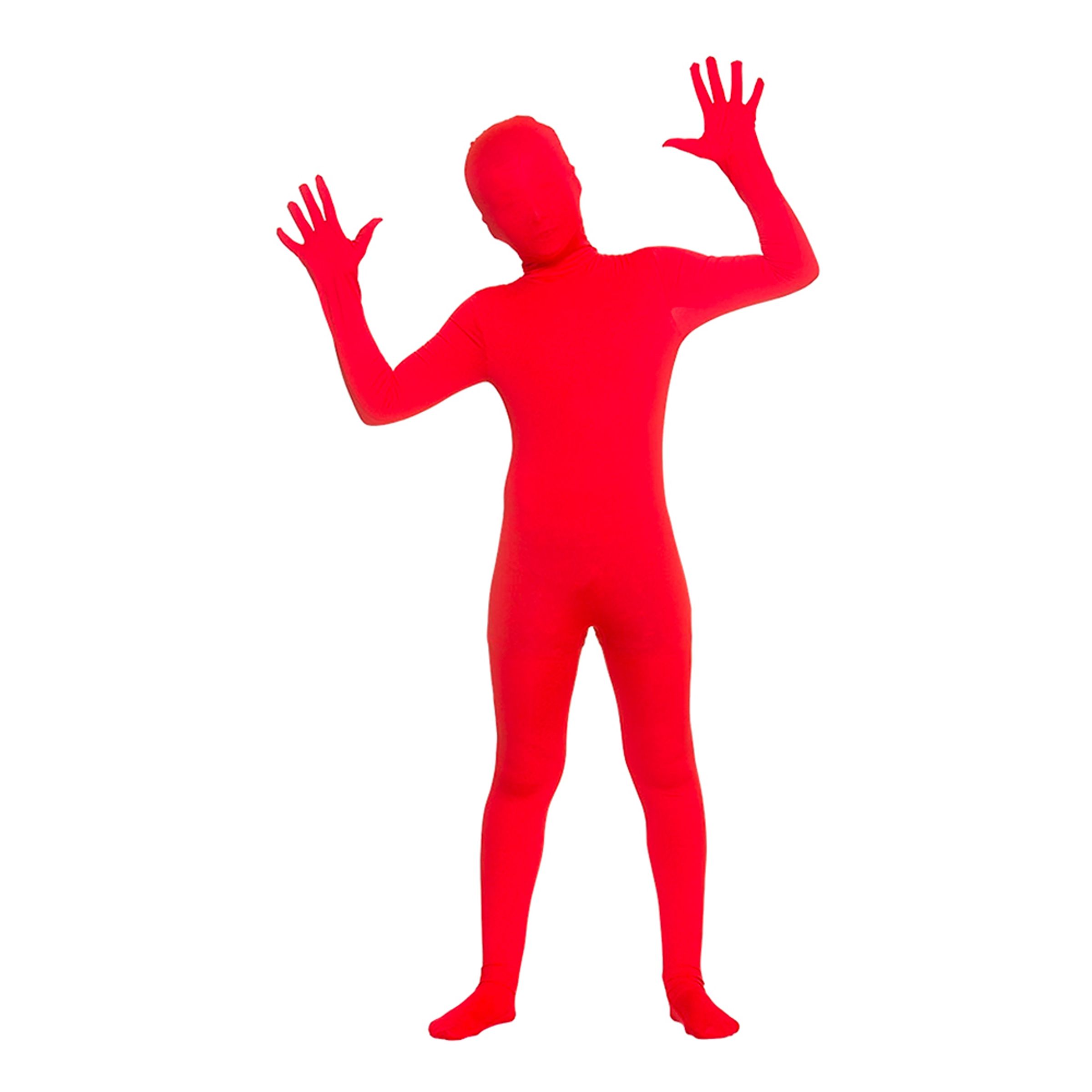 Läs mer om Skinz Röd Barn Maskeraddräkt - X-Large
