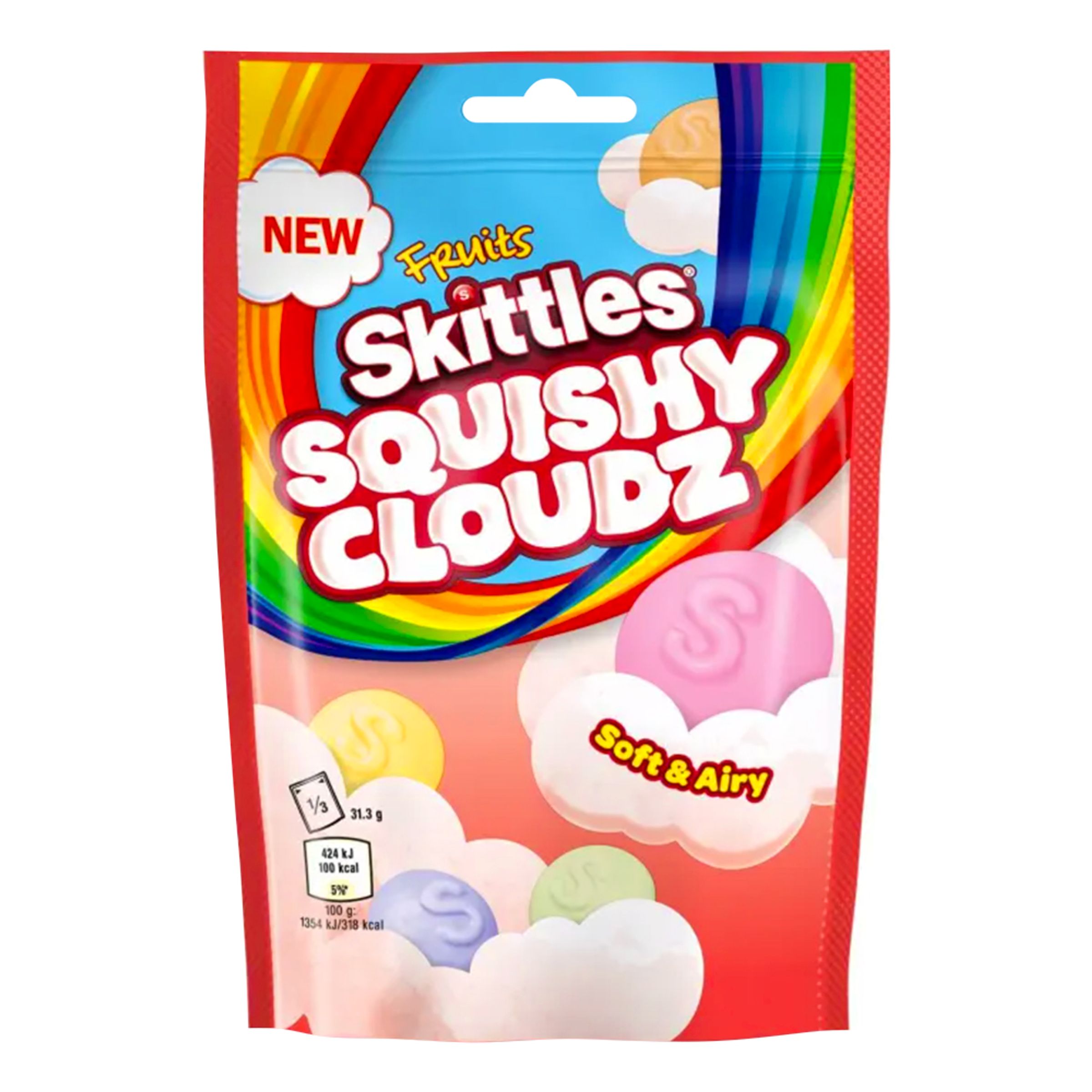 Skittles Squishy Cloudz Fruit - 94 gram