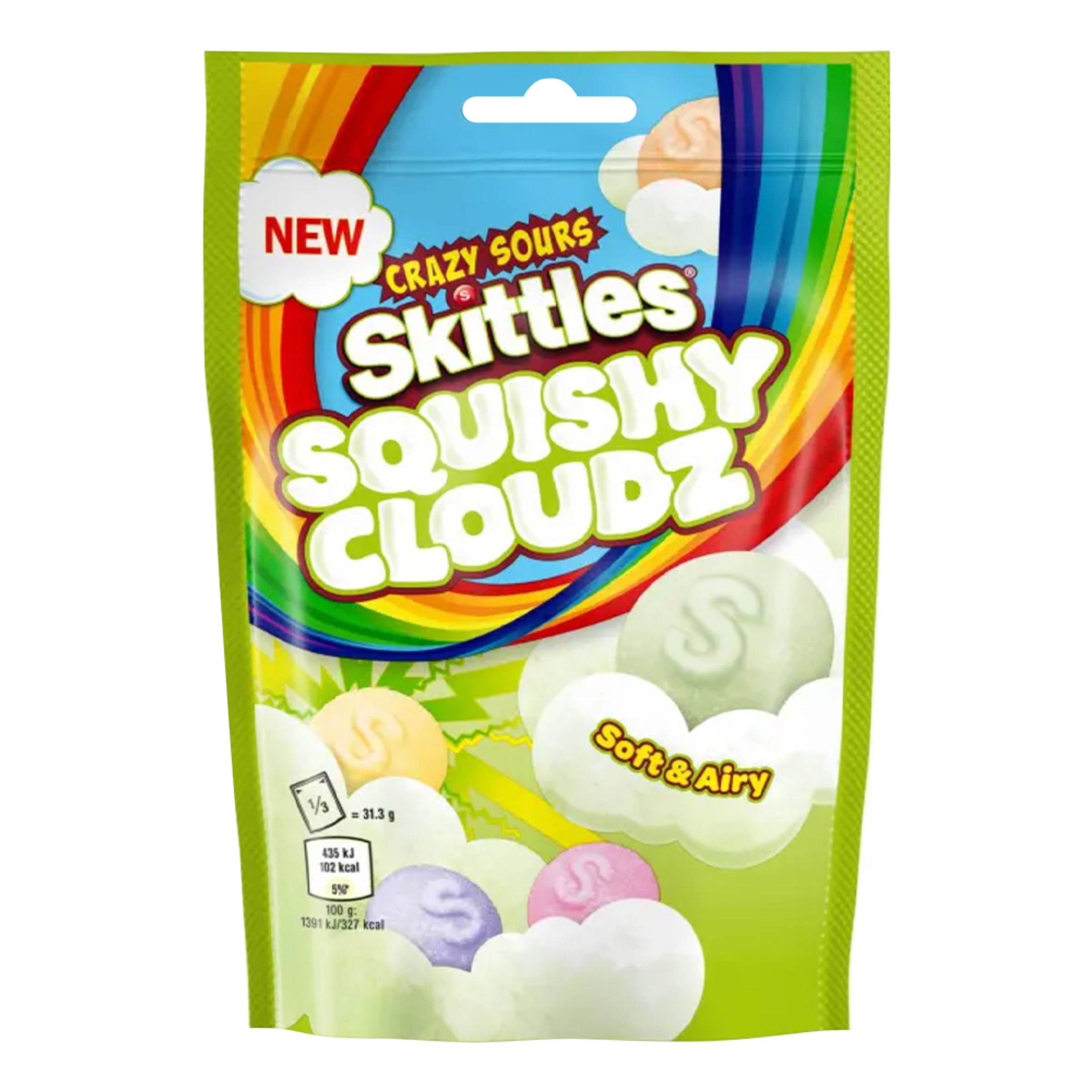 Skittles Squishy Cloudz Sourz - 94 gram