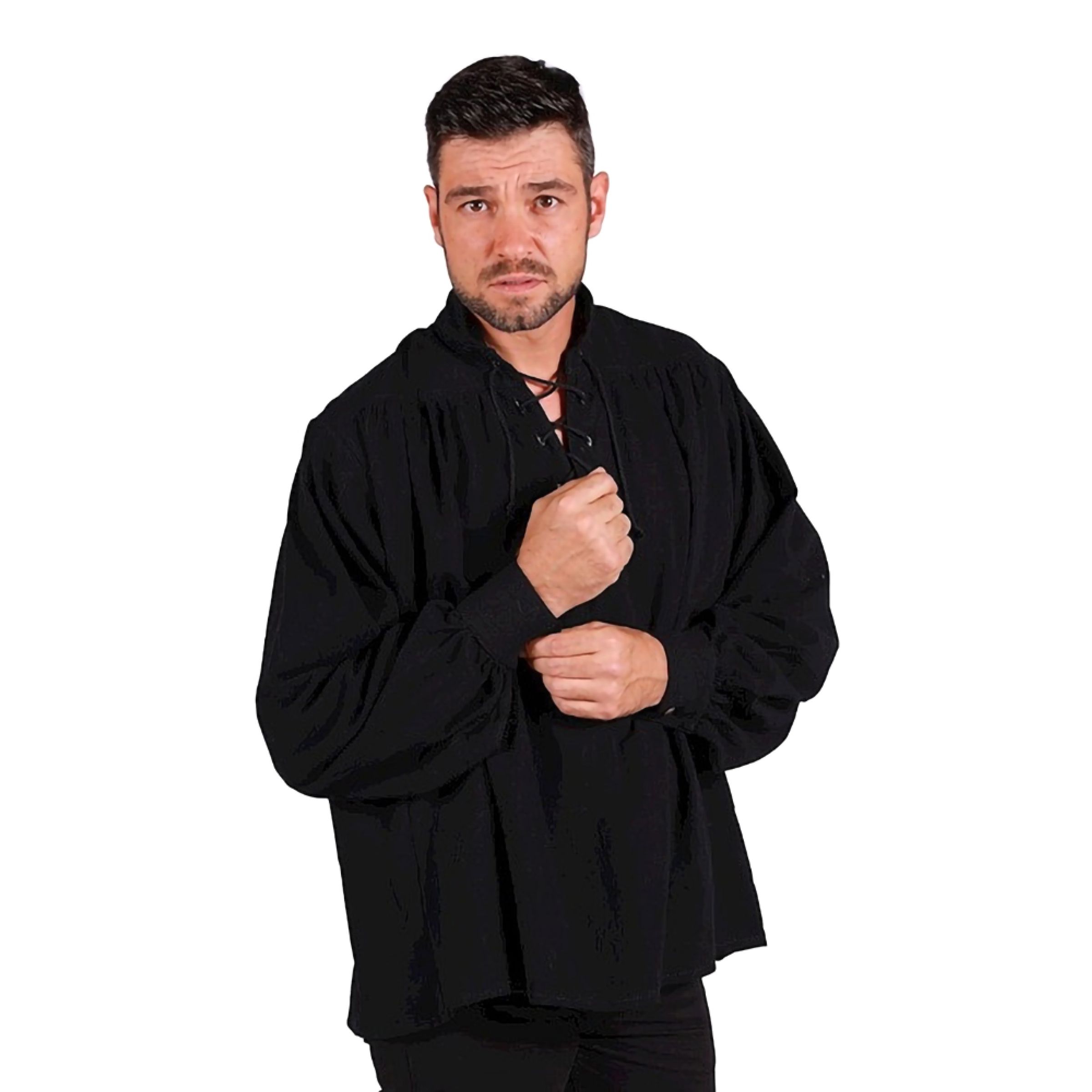 Skjorta Pirat Svart - X-Small | Hem - Teman - Färger - Svart | Pryloteket