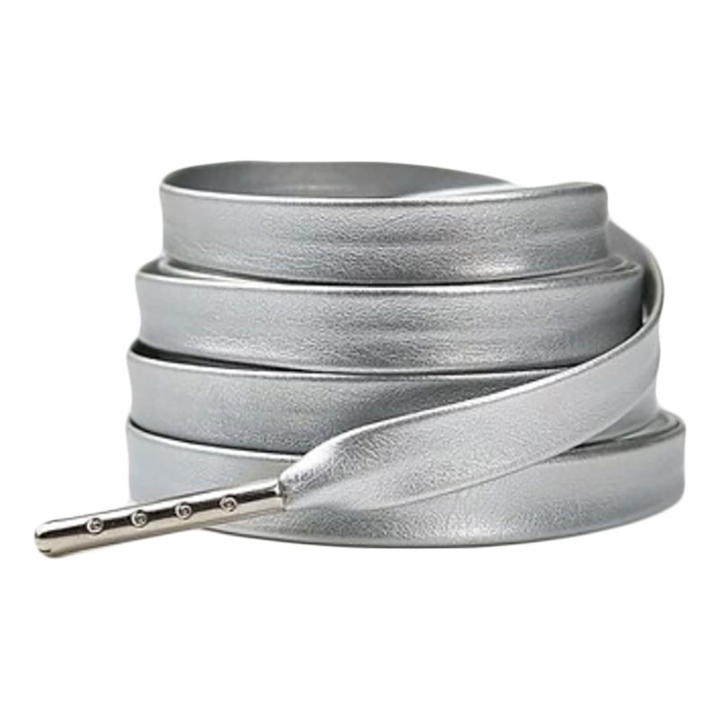 Läs mer om Skosnören Metallic - Silver