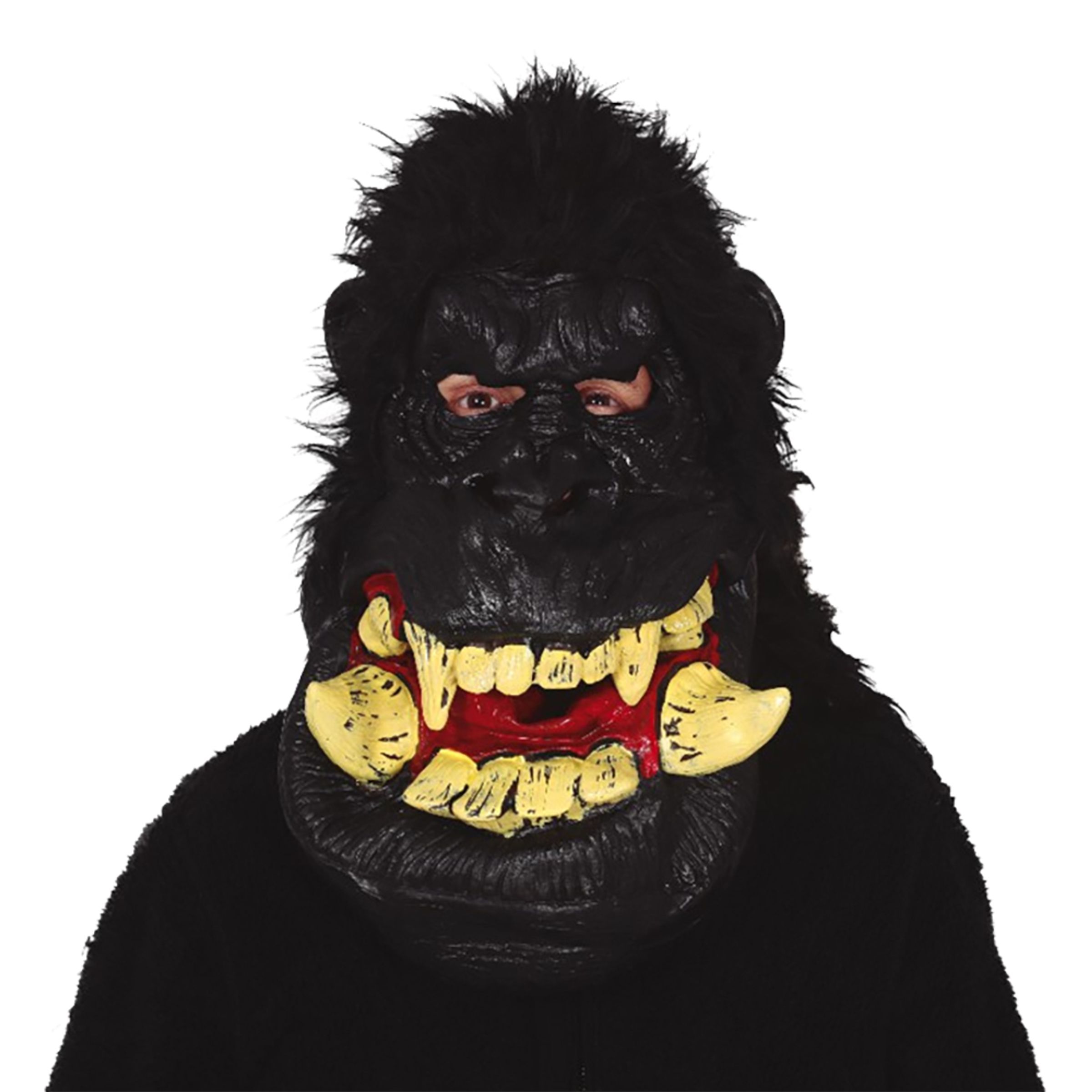 Skrattande Hårig Gorilla Latexmask - One size