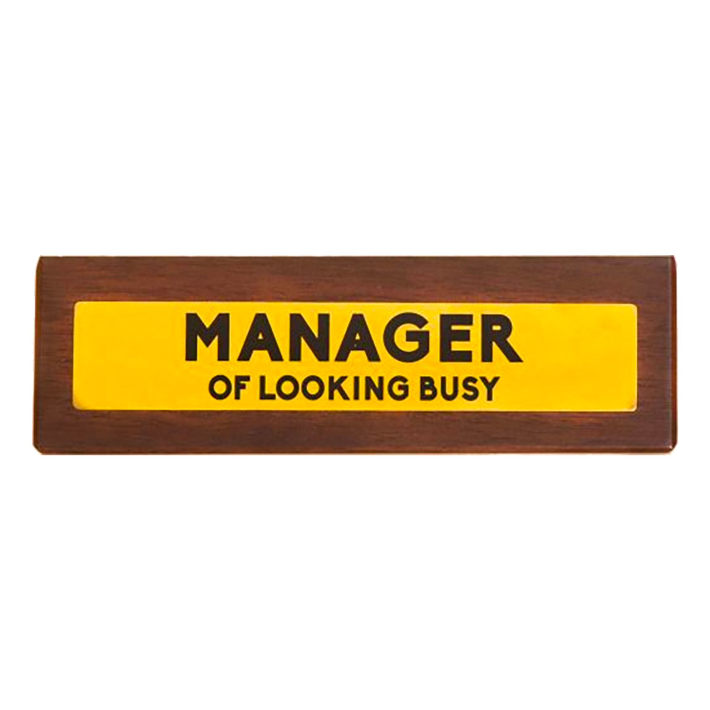 Skrivbordsskylt Manager