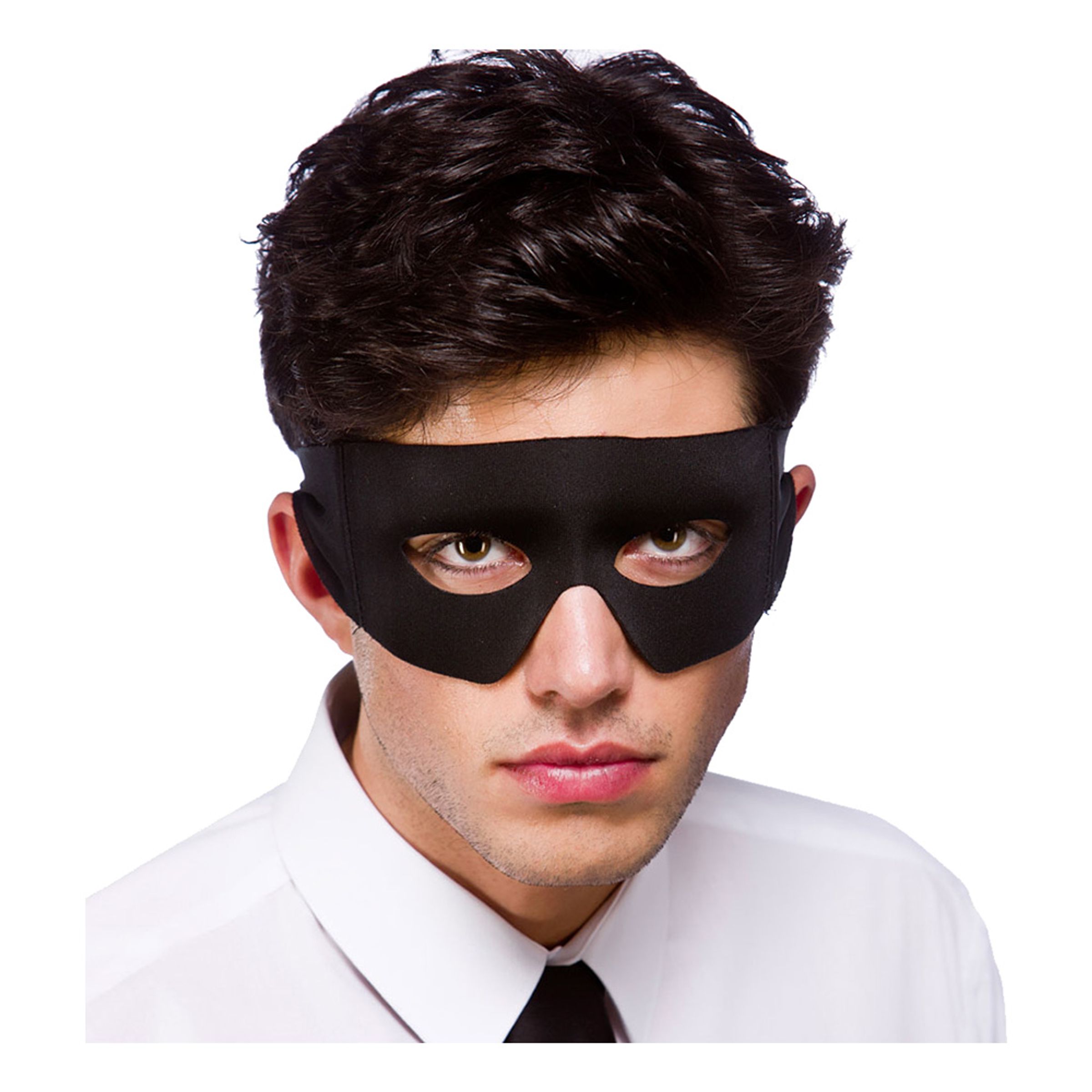 Superhjälte Svart Ögonmask - One size