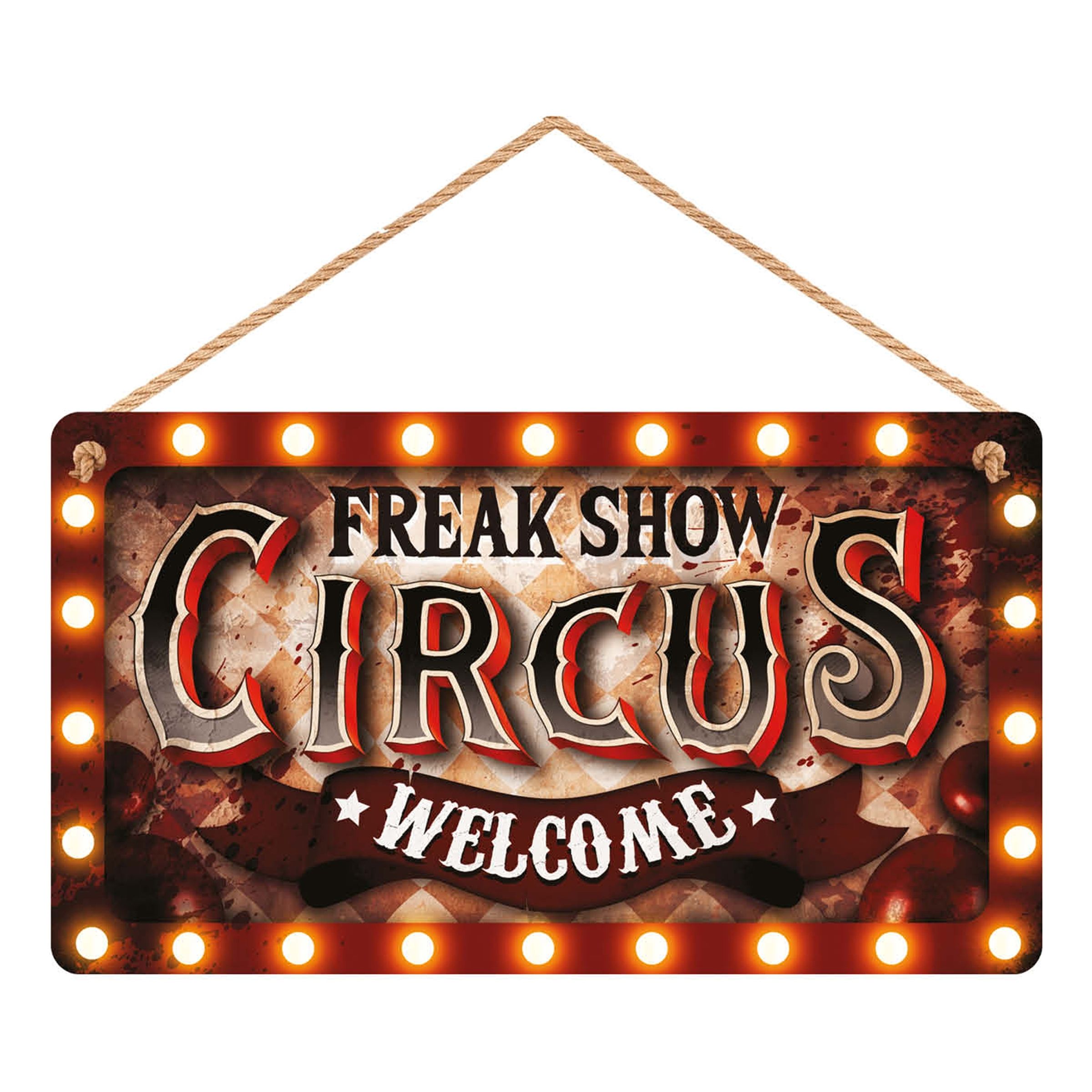 Skylt Freak Show Circus