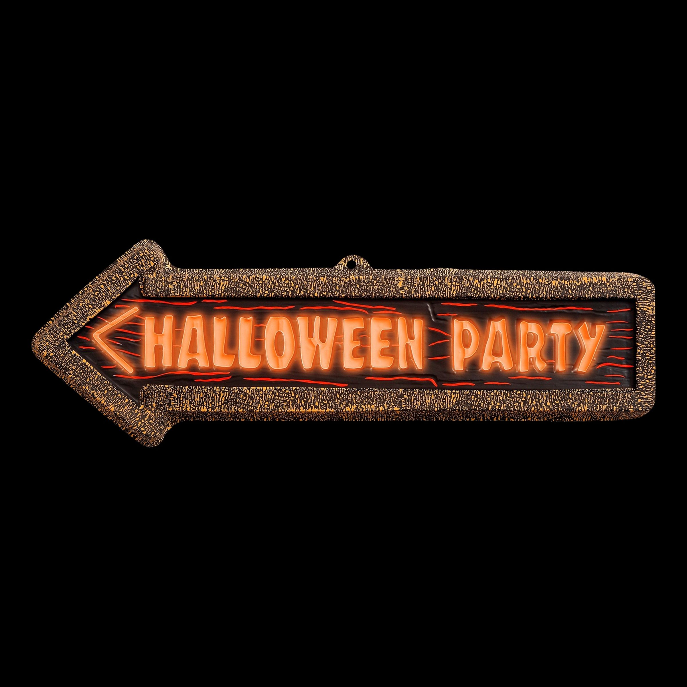 Läs mer om Skylt Halloween Party