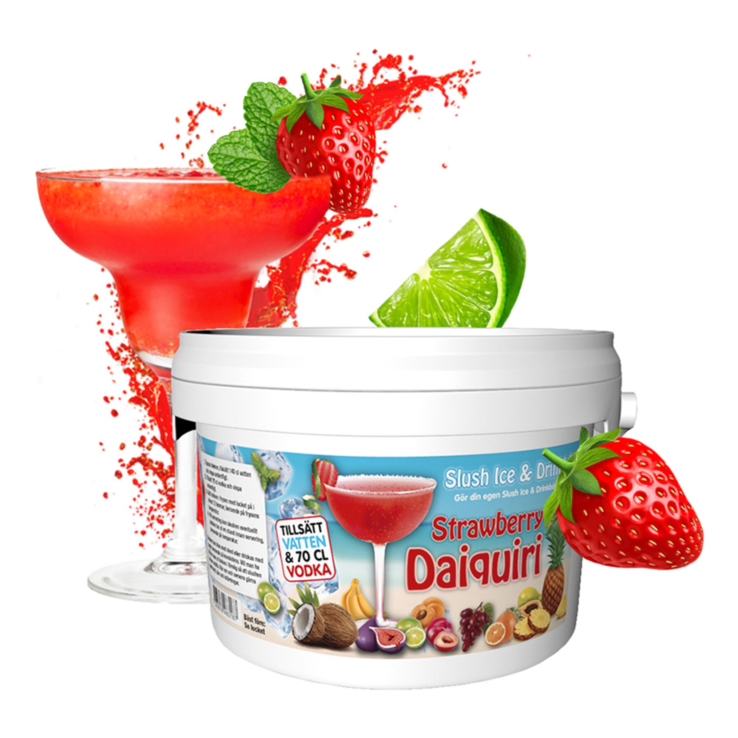 Läs mer om Slush Ice & Drinkbål - Strawberry Daiquiri