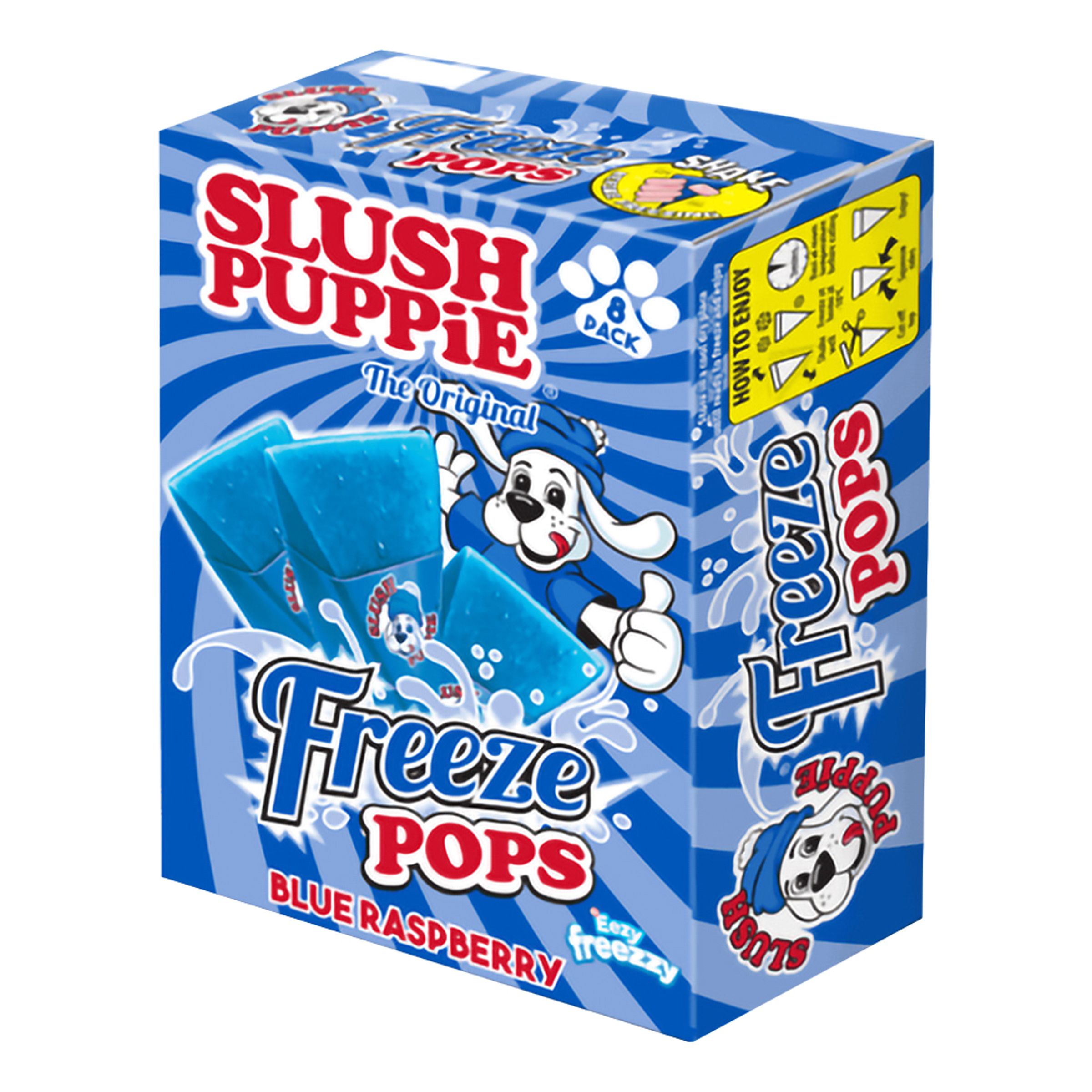 SLUSH PUPPiE Easy Freeze Triangles Blue Raspberry - 8-pack
