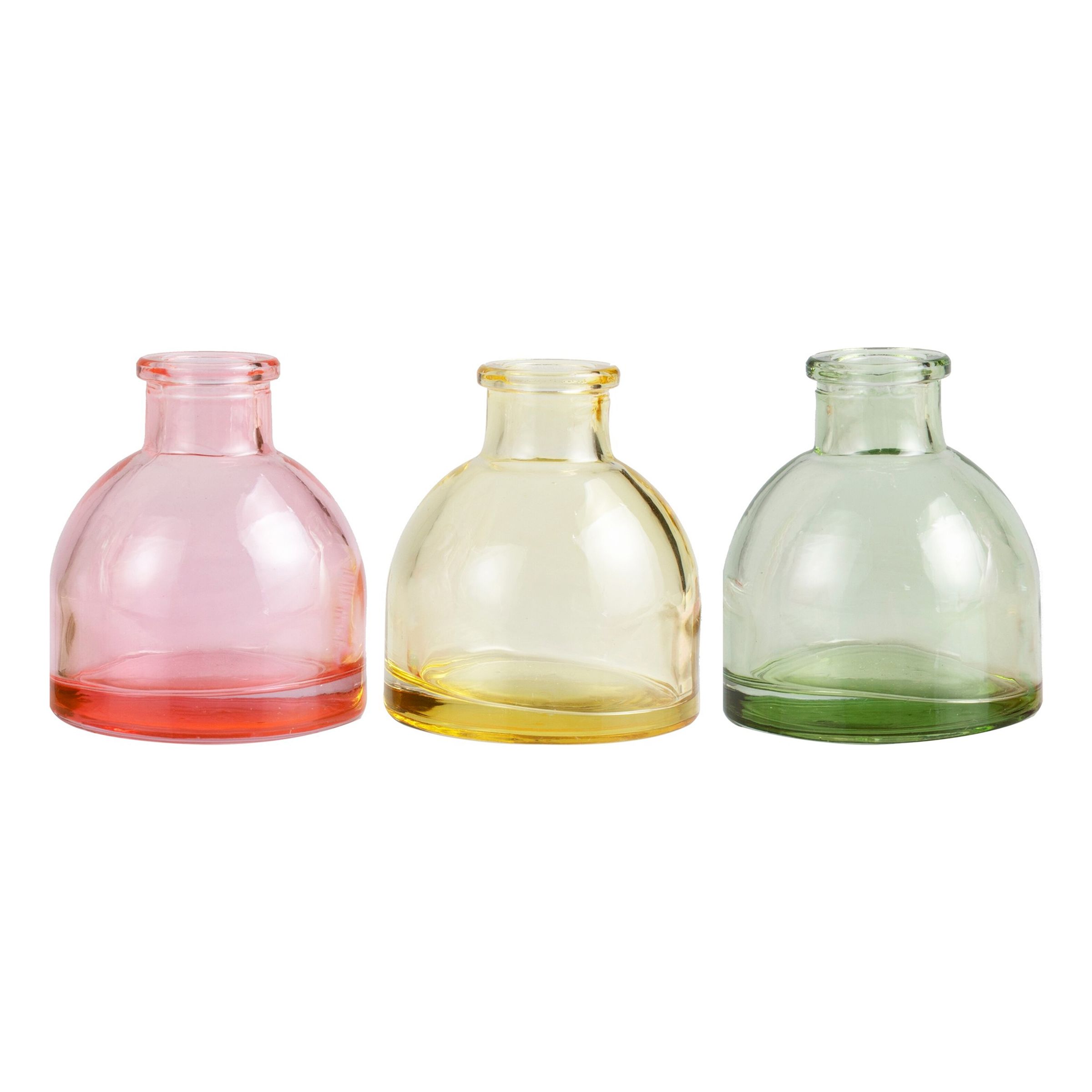 Små Vaser i Glas Pastell - 3-pack