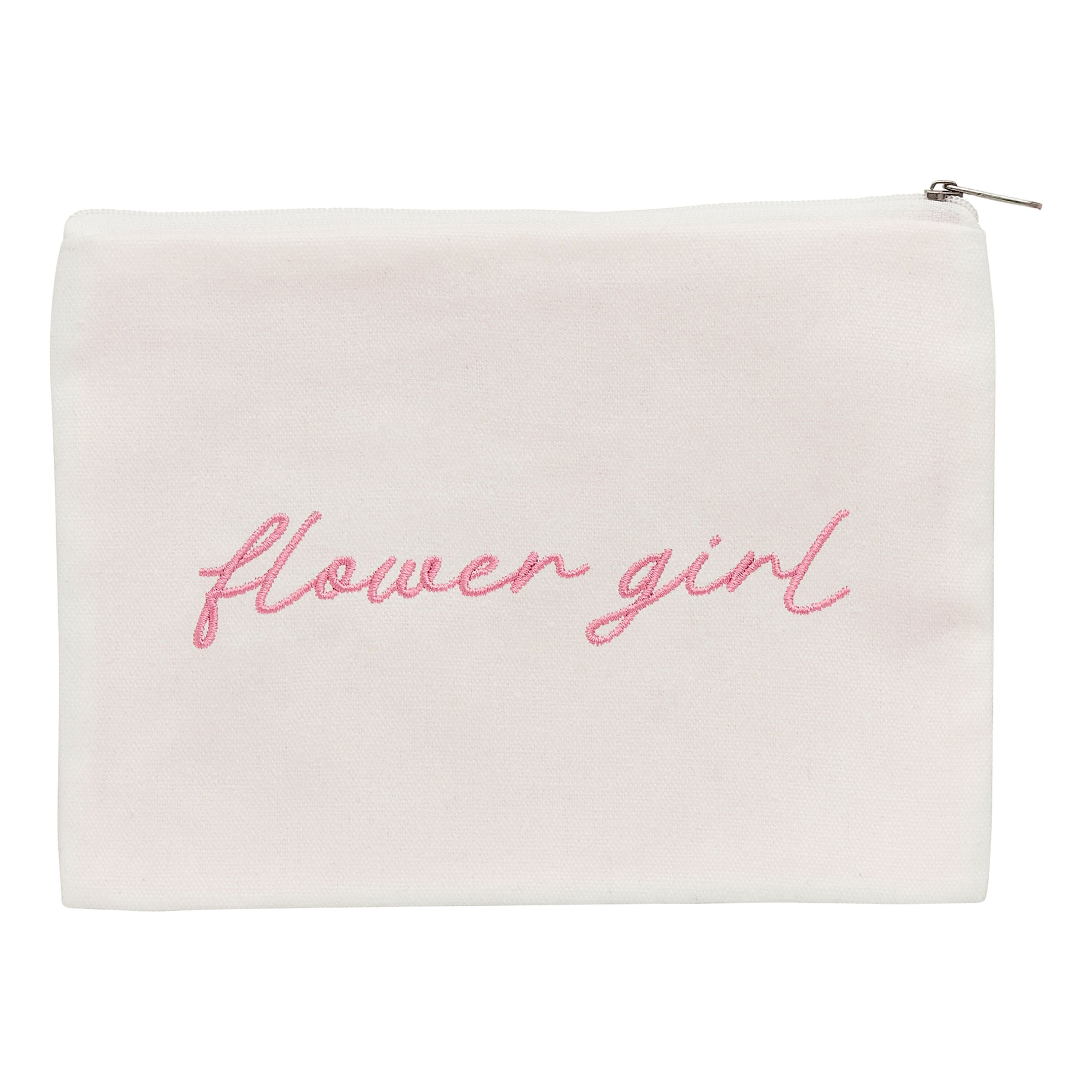Sminkväska Flower Girl Rosa | Hem - Teman - Presenter - Bröllopspresenter | Pryloteket