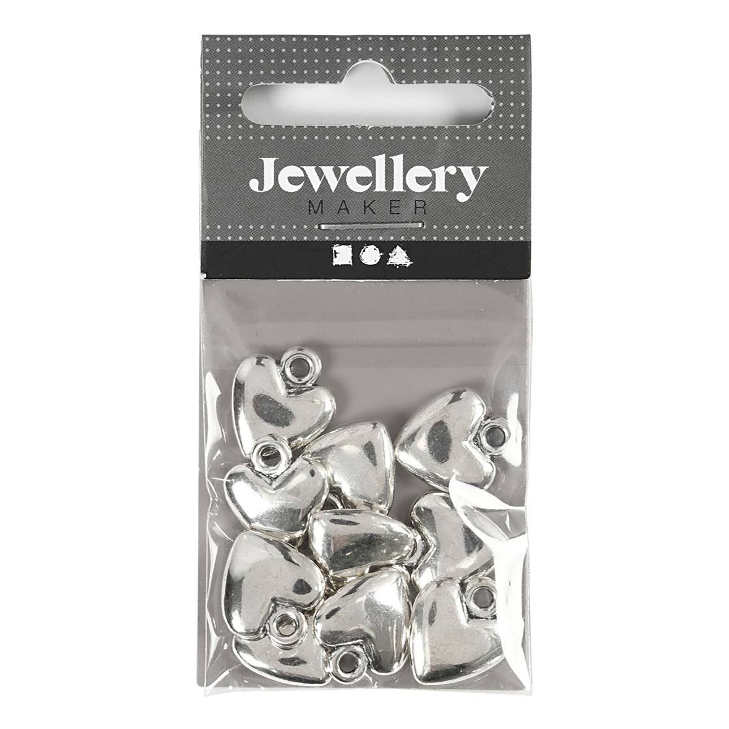 Smyckeshjärtan Silver - 10-pack