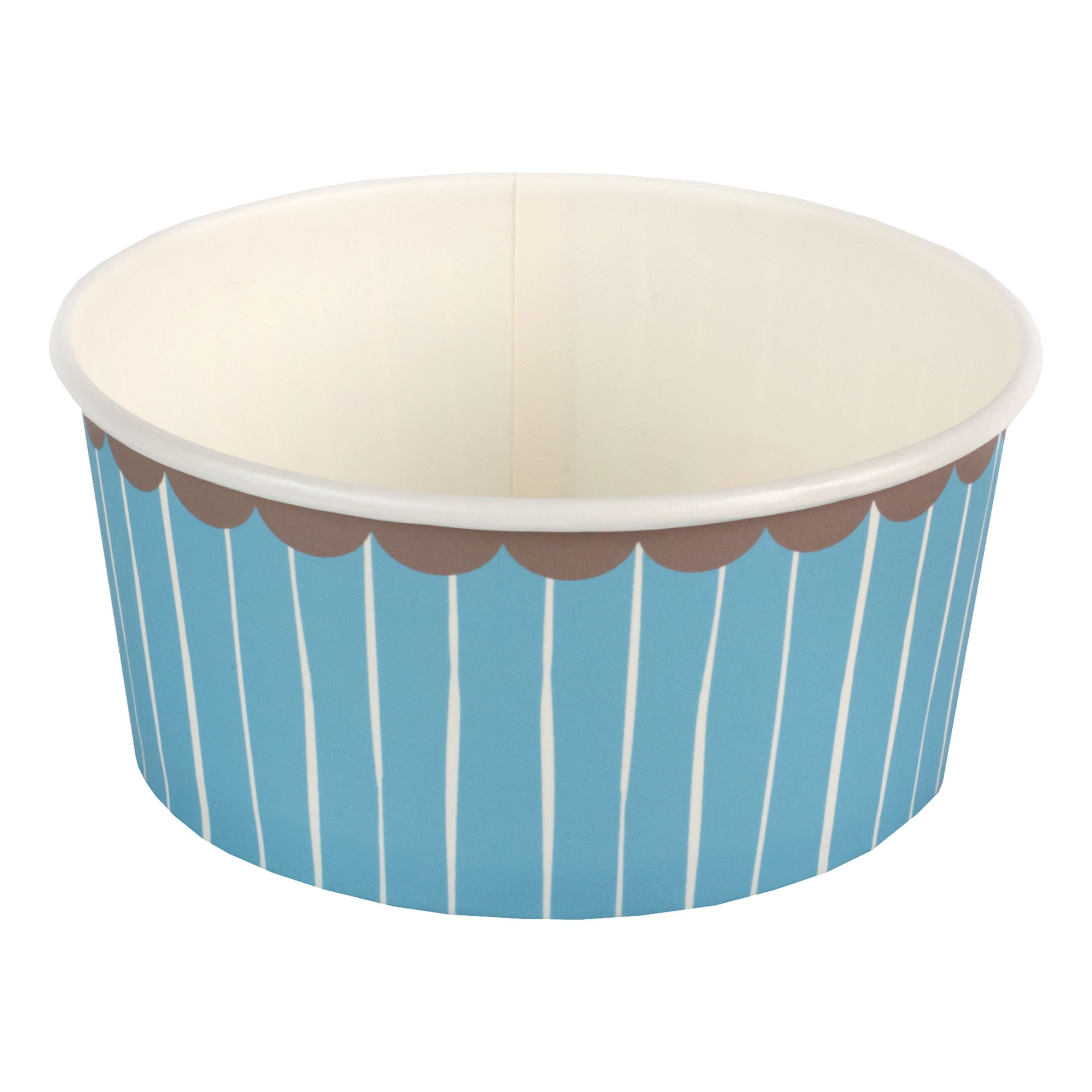 Snacksbägare Blå/Brun - 4-pack | Hem - Teman - Färger - Blå | Maskeradspecialisten