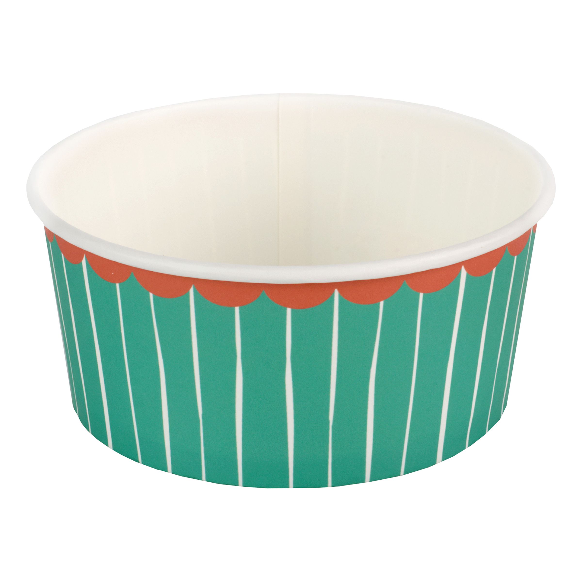 Snacksbägare Grön/Orange - 4-pack | Hem - Teman - Färger - Grön | Maskeradspecialisten