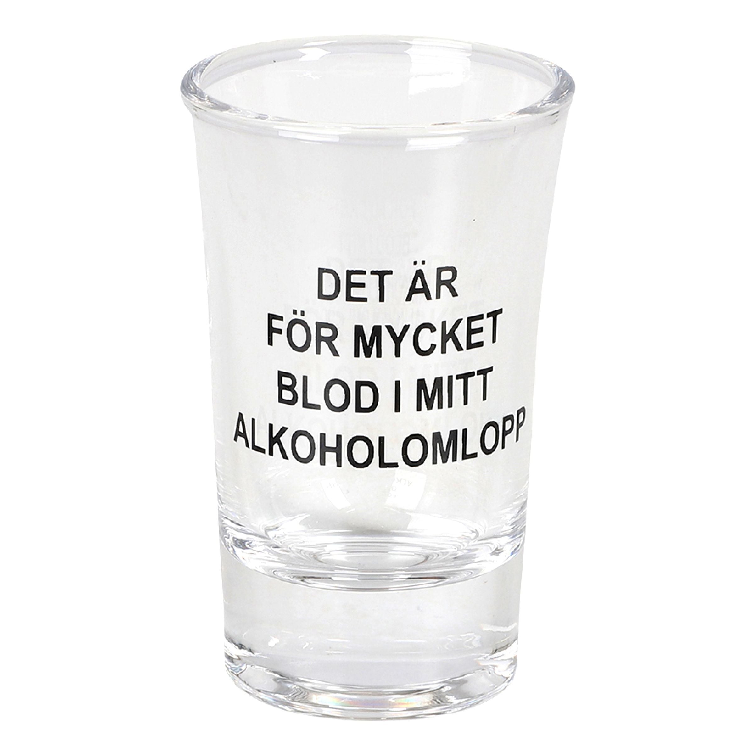 Snapsglas Alkoholomlopp | Hem - Bartillbehör - Glas - Shotglas | Maskeradspecialisten