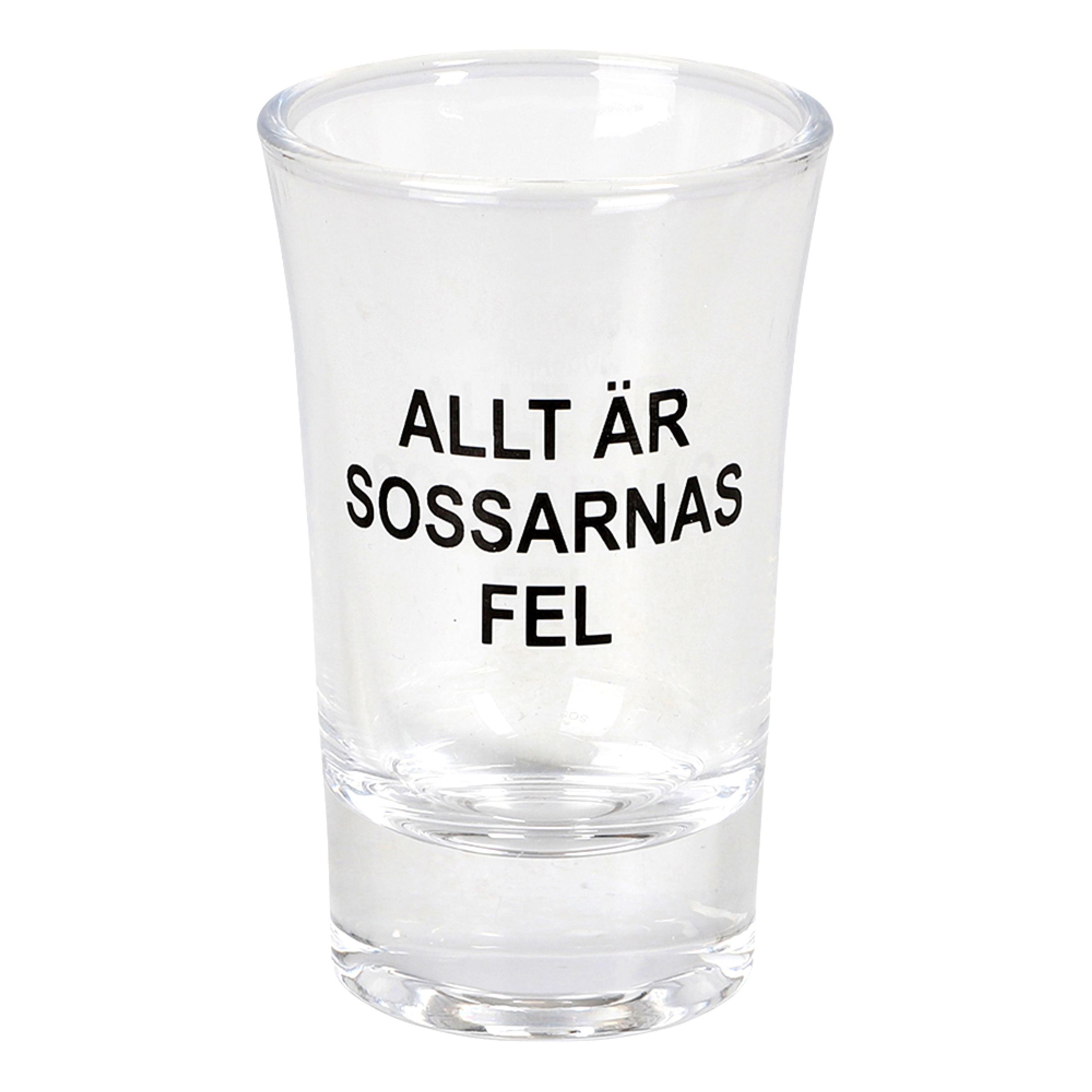 Snapsglas Allt är Sossarnas Fel | Hem - Bartillbehör - Glas - Shotglas | Maskeradspecialisten