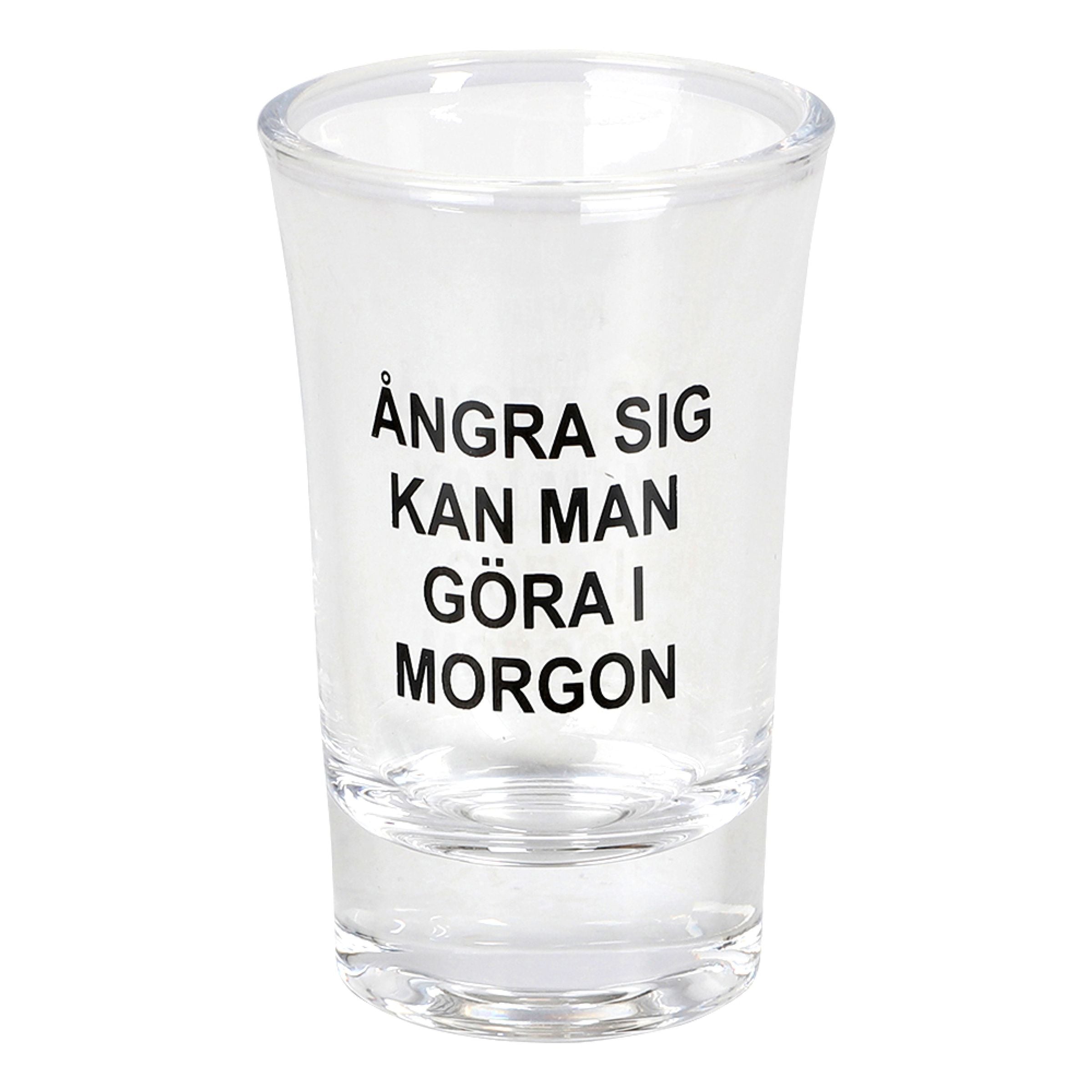 Snapsglas Ångra Sig | Hem - Bartillbehör - Glas - Shotglas | Maskeradspecialisten