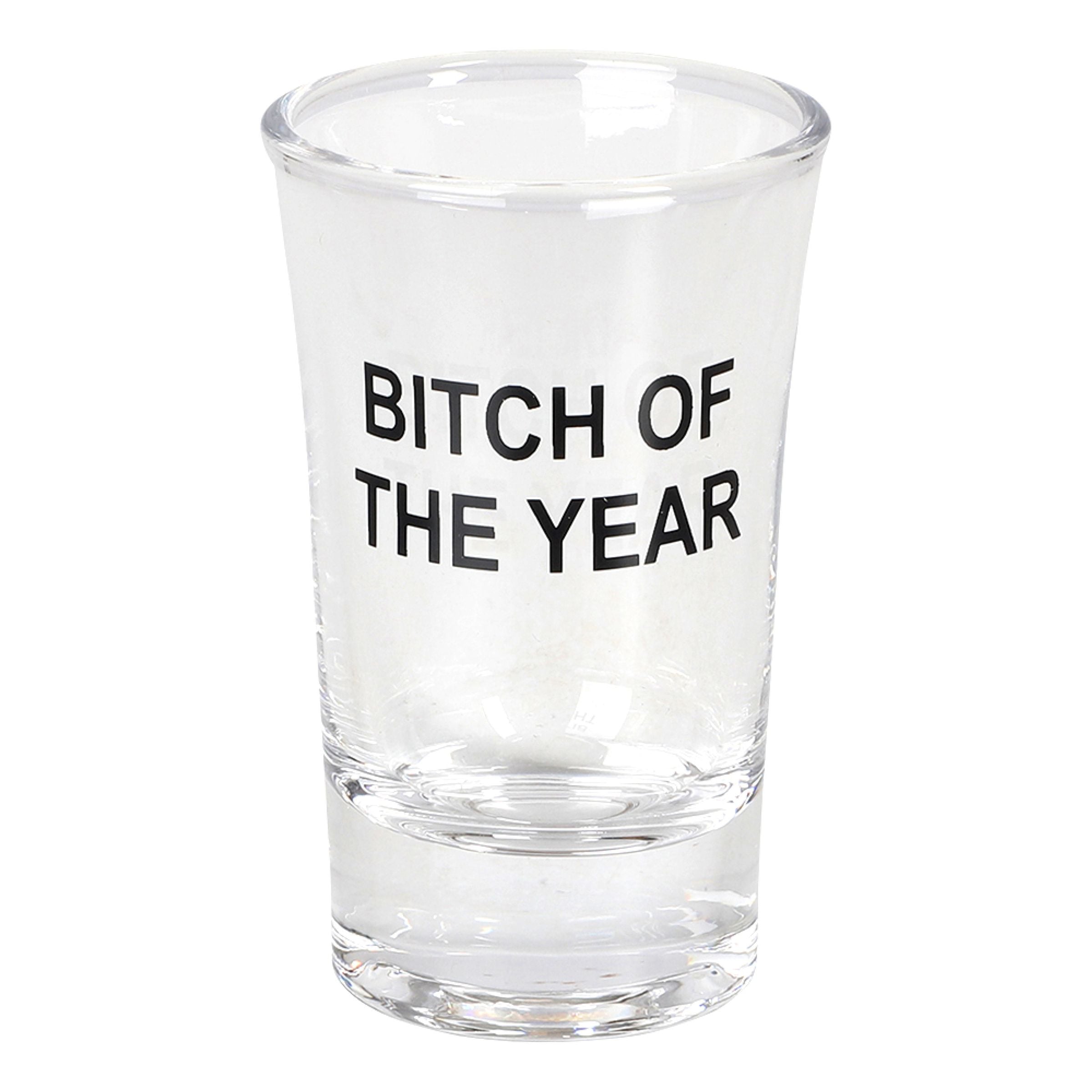 Snapsglas Bitch of the Year | Hem - Bartillbehör - Glas - Shotglas | Maskeradspecialisten