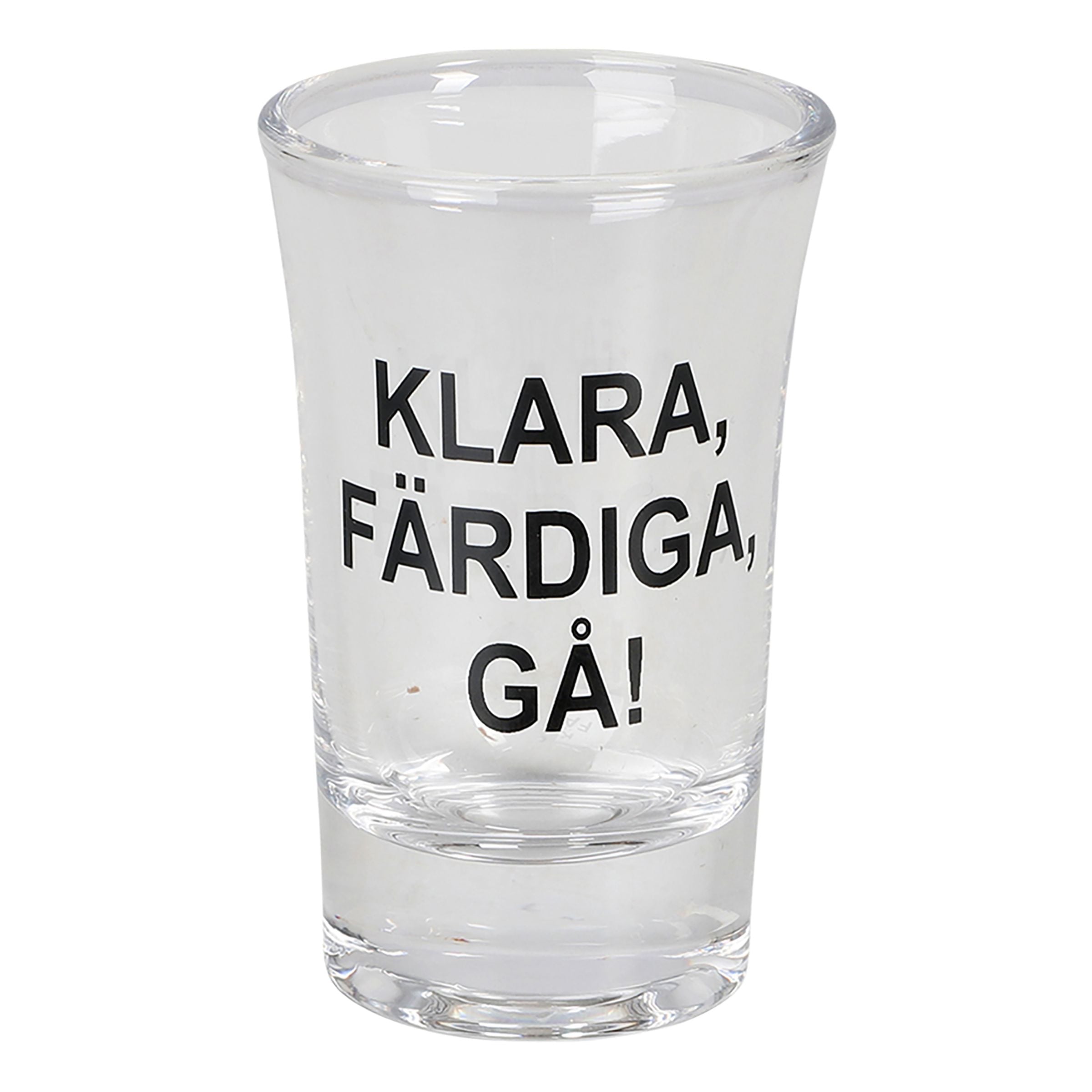 Snapsglas Klara Färdiga Gå | Hem - Bartillbehör - Glas - Shotglas | Maskeradspecialisten