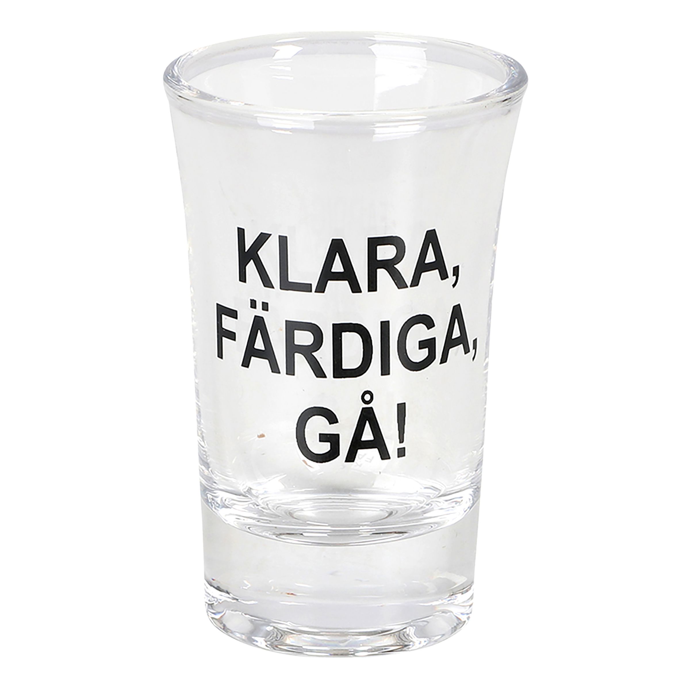 Snapsglas Klara Färdiga Gå | Hem - Bartillbehör - Glas - Shotglas | Maskeradspecialisten