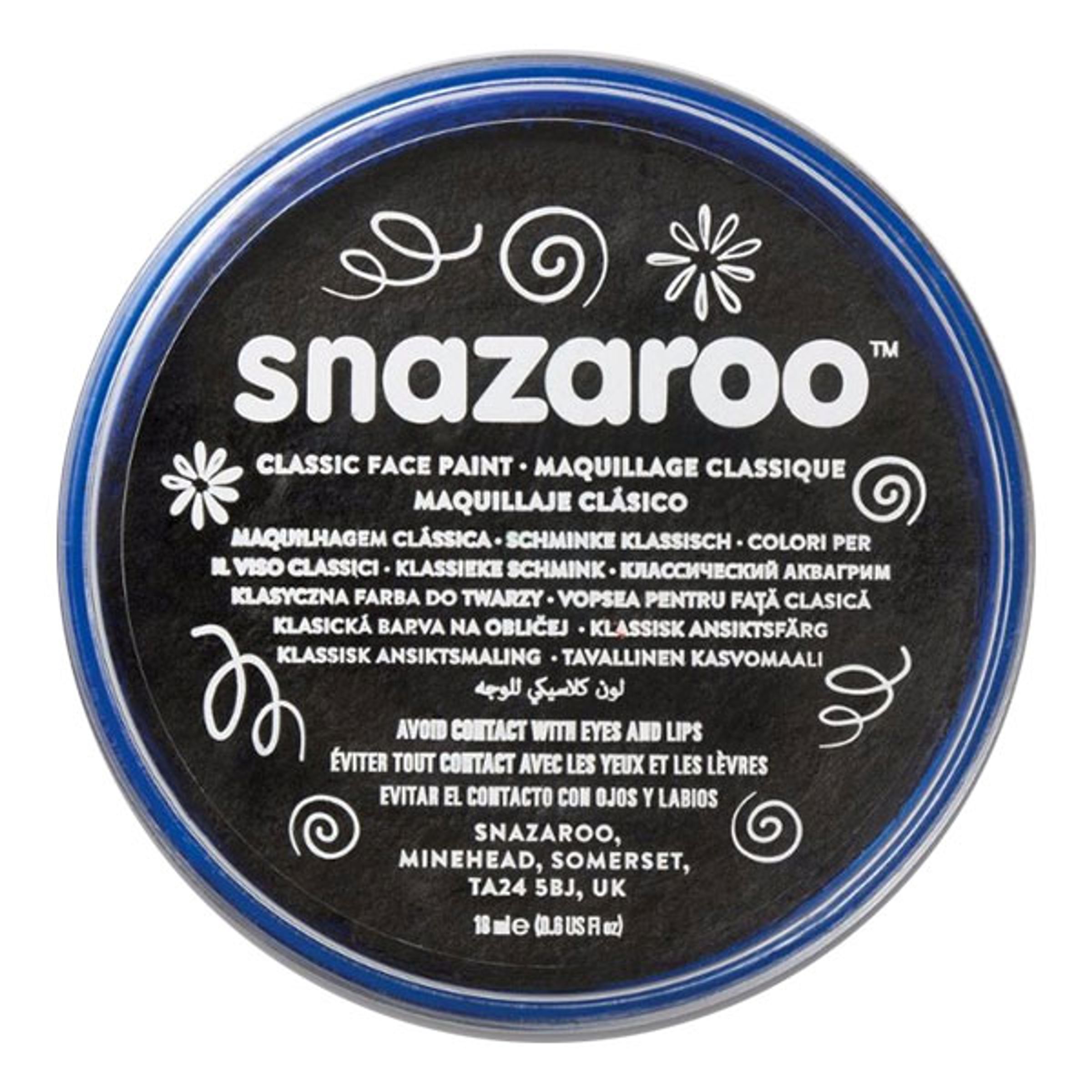 Snazaroo Ansikts- & Kroppsfärg Metallic - Svart